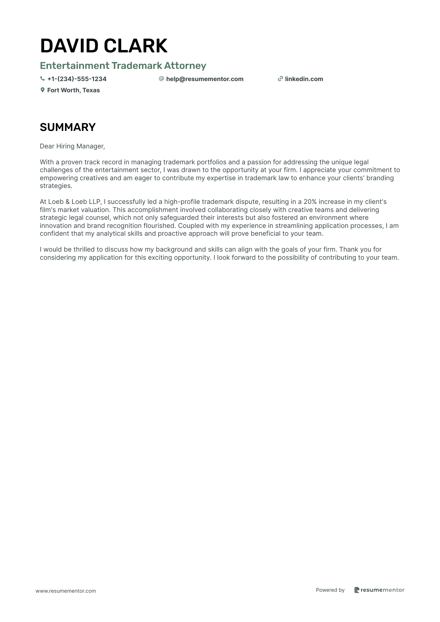 Entertainment Trademark Attorney