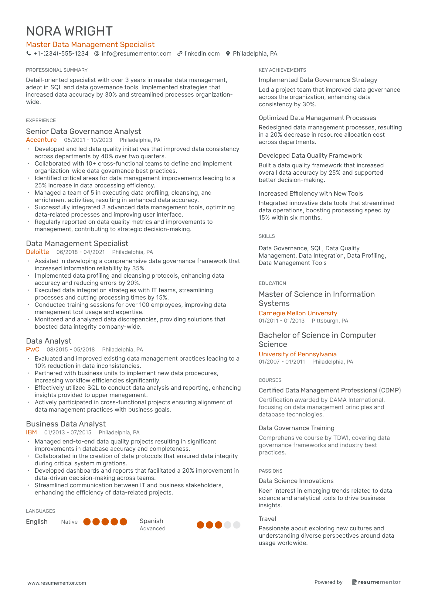 Master Data Management Specialist
