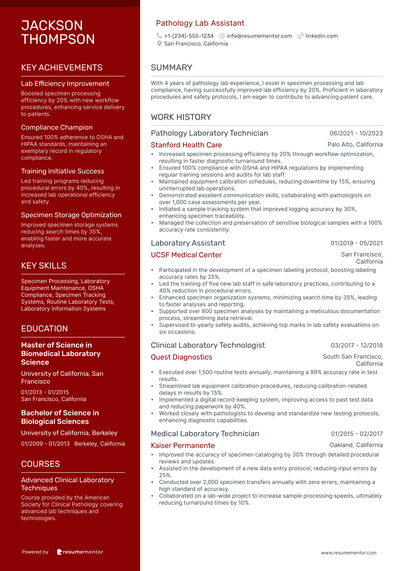Pathology Lab Assistant