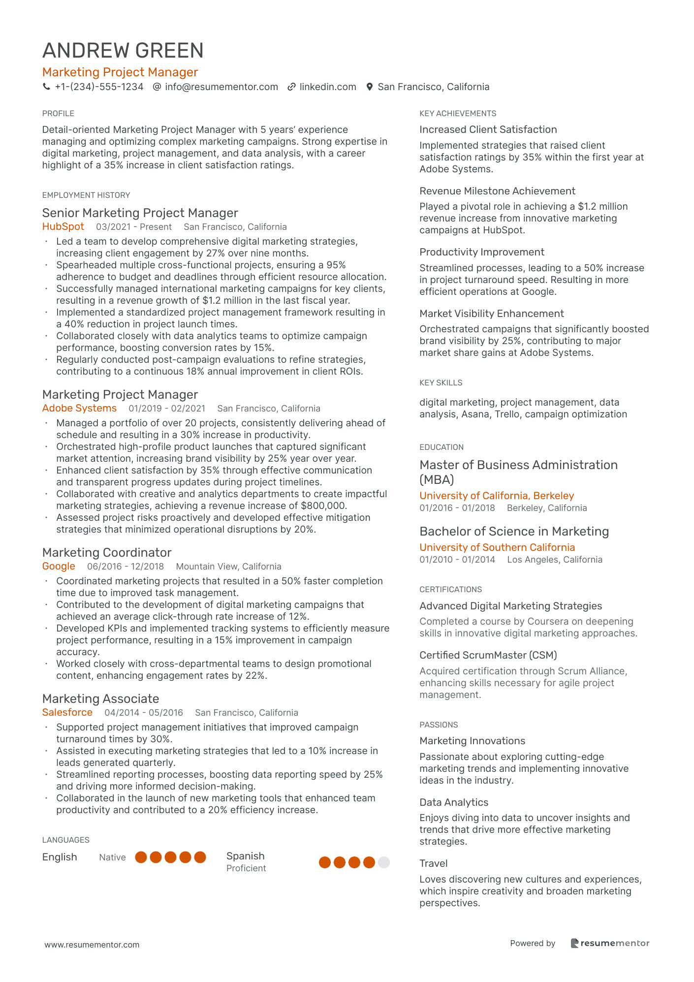 Marketing Project Manager