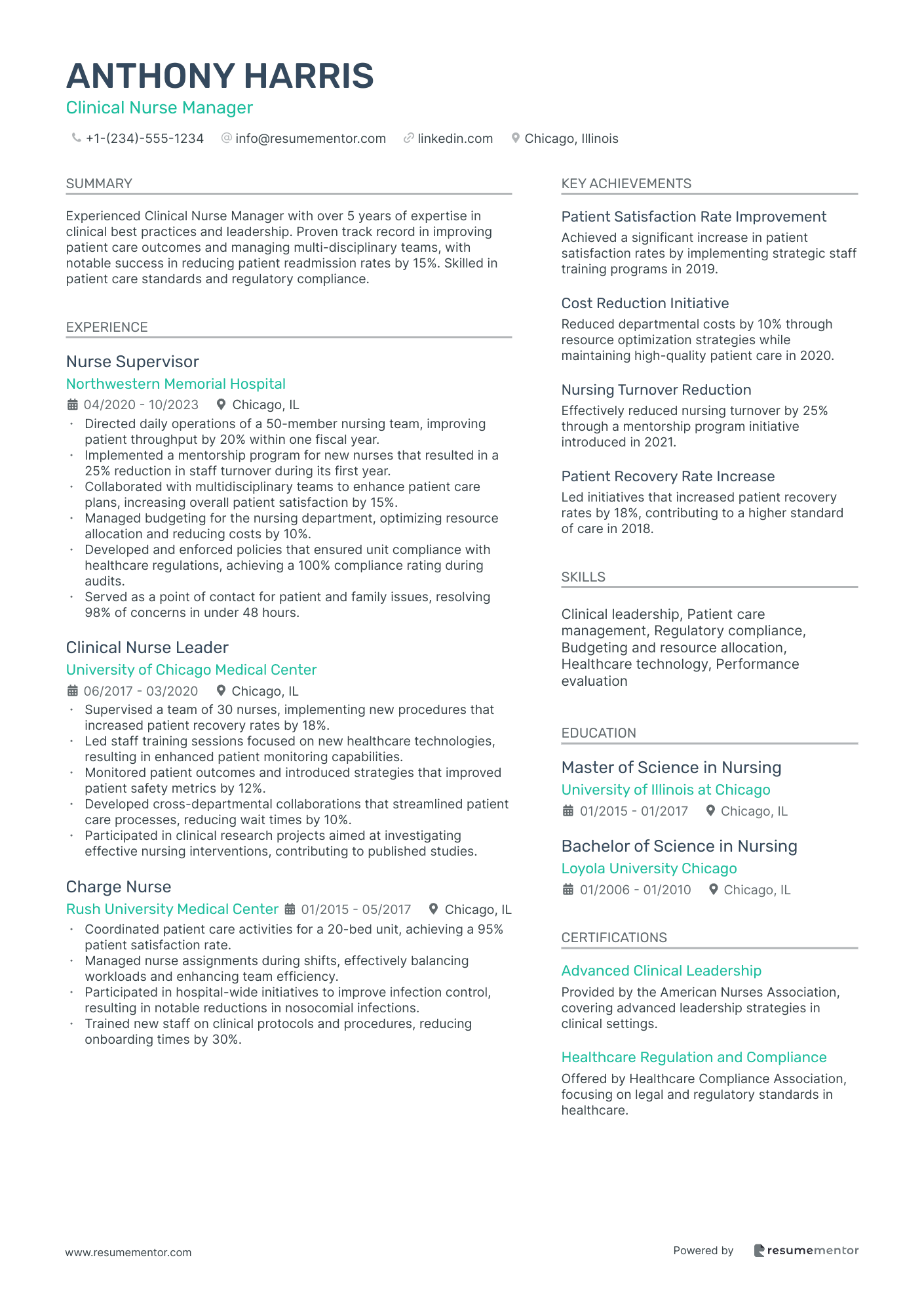 Clinical Nurse Manager