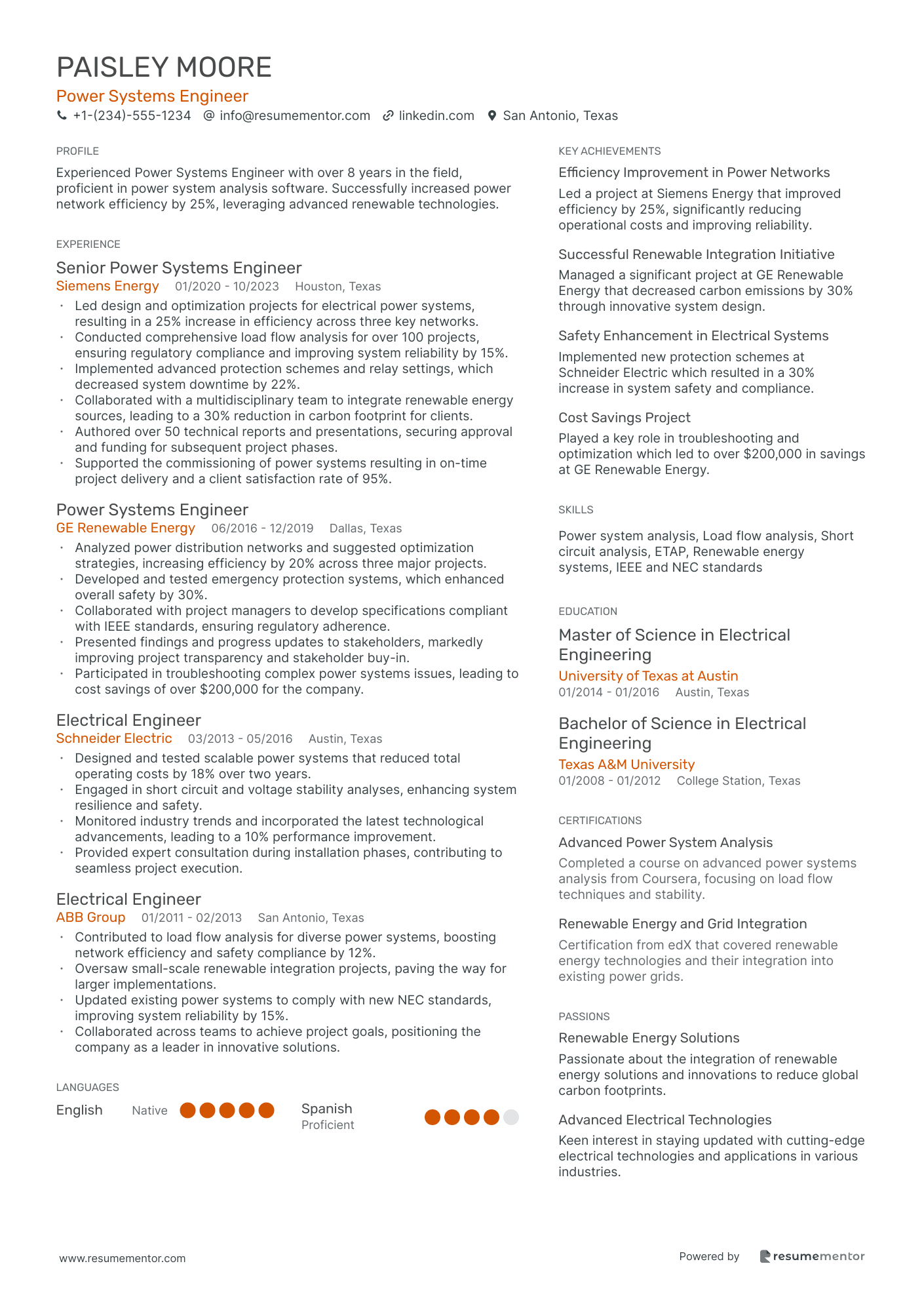 Power Systems Engineer