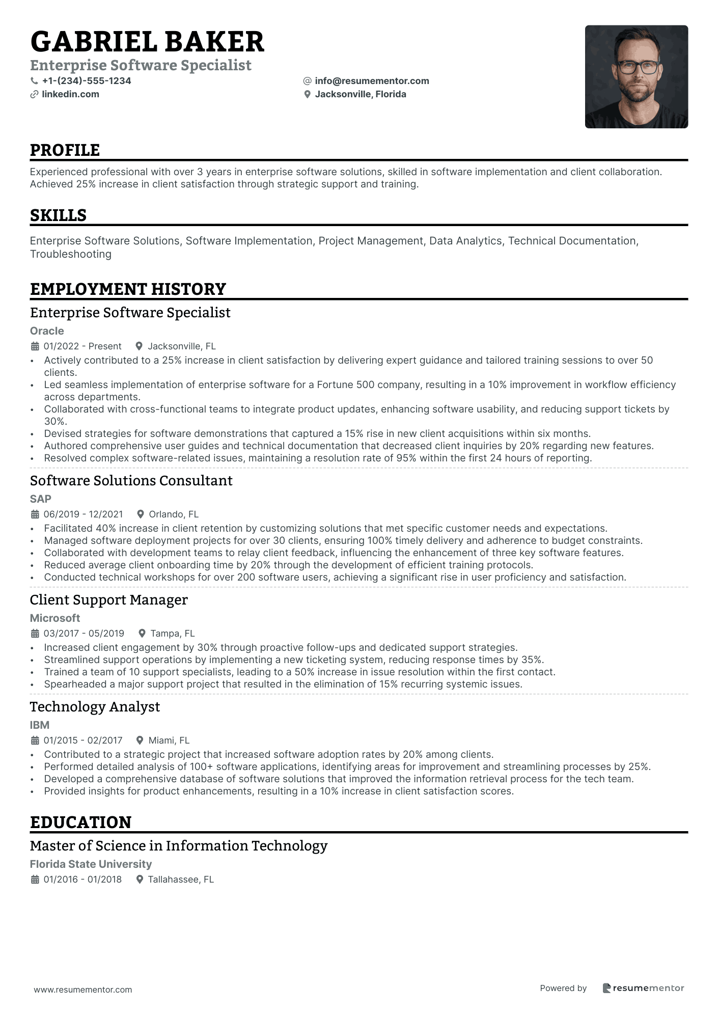 Enterprise Software Specialist