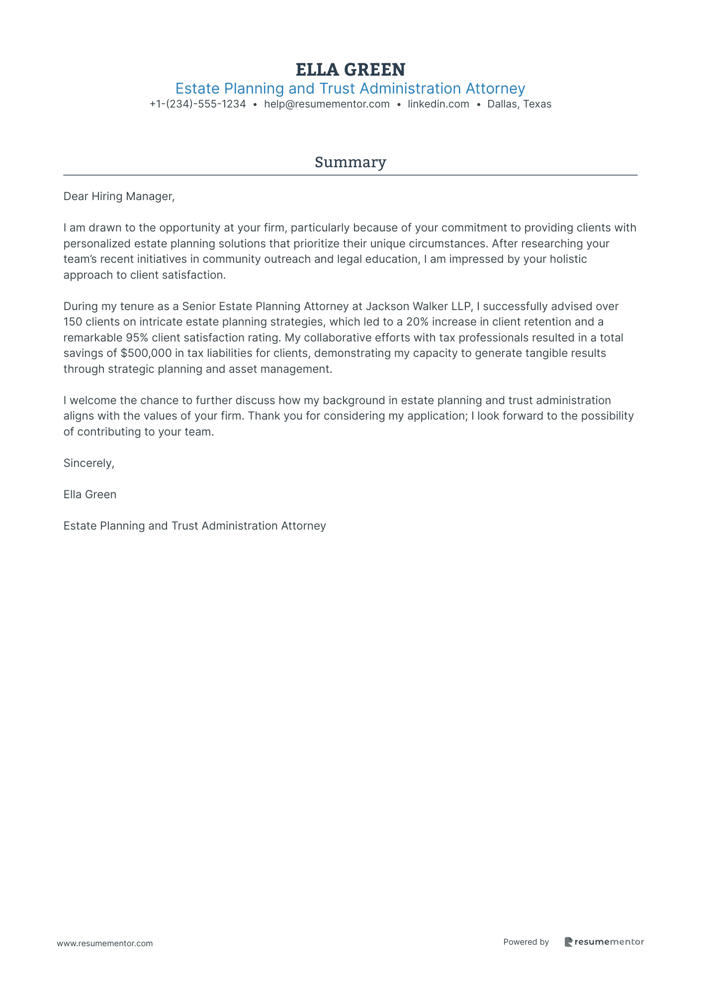 Estate Planning and Trust Administration Attorney