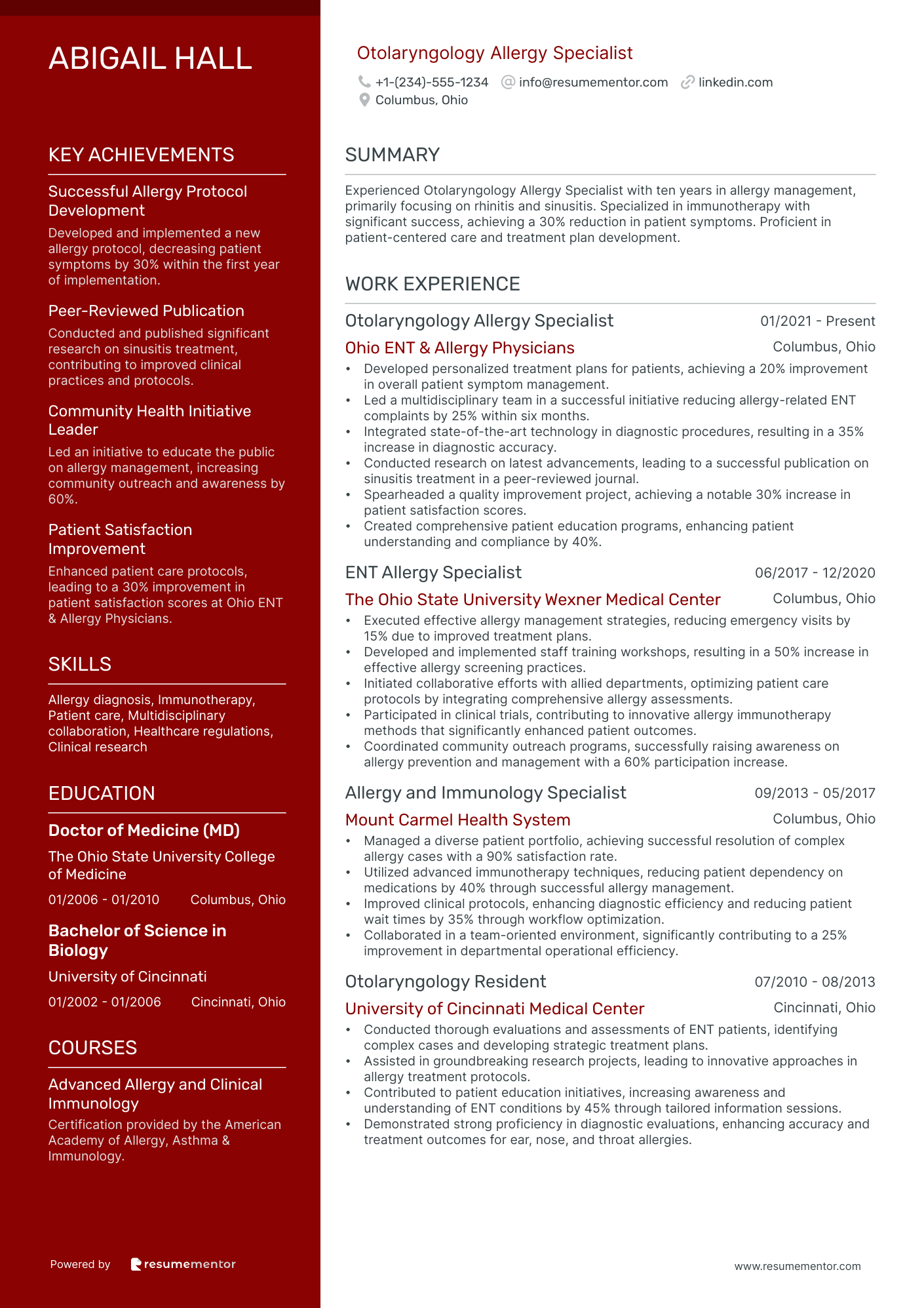 Otolaryngology Allergy Specialist