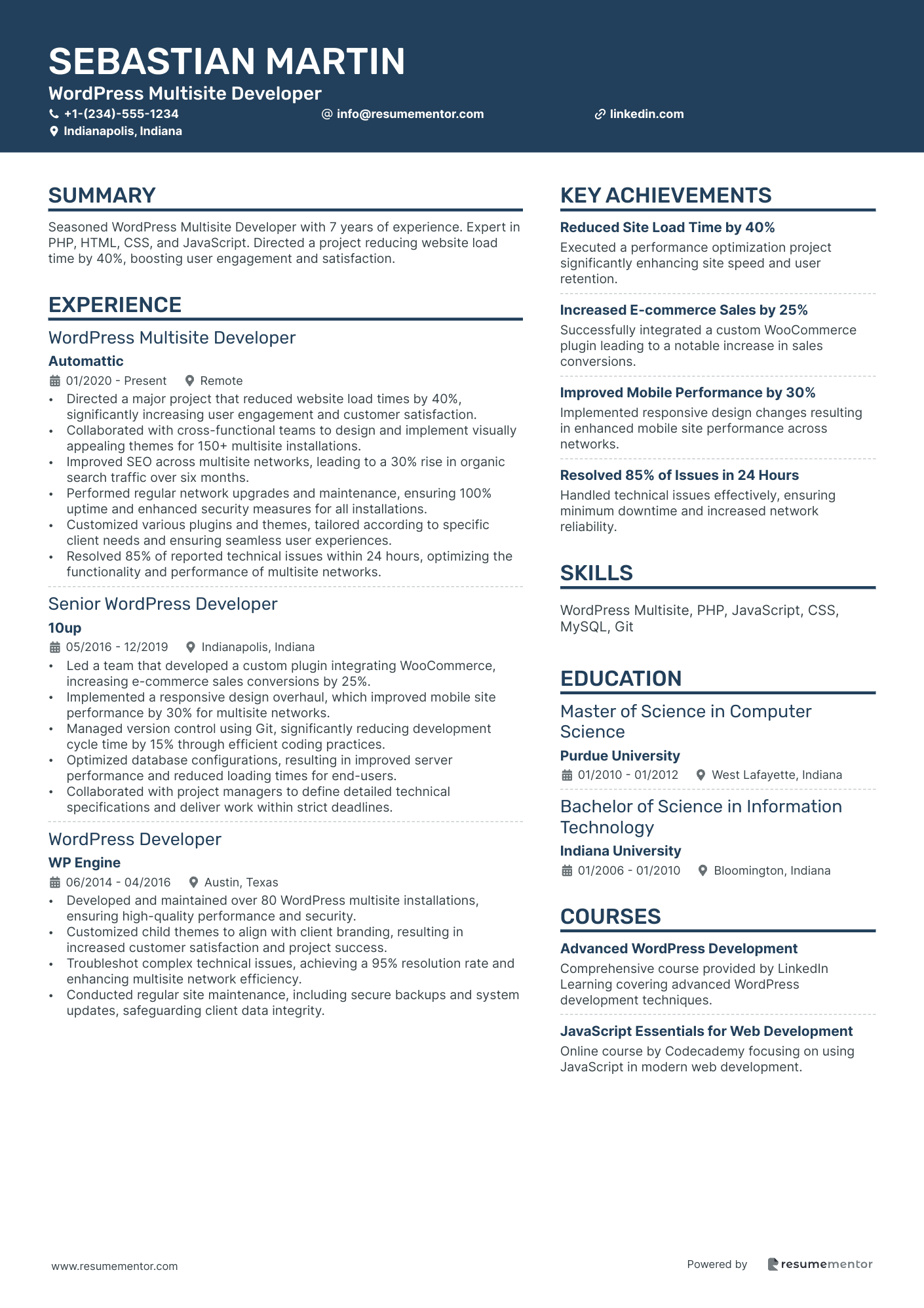 Wordpress Multisite Developer