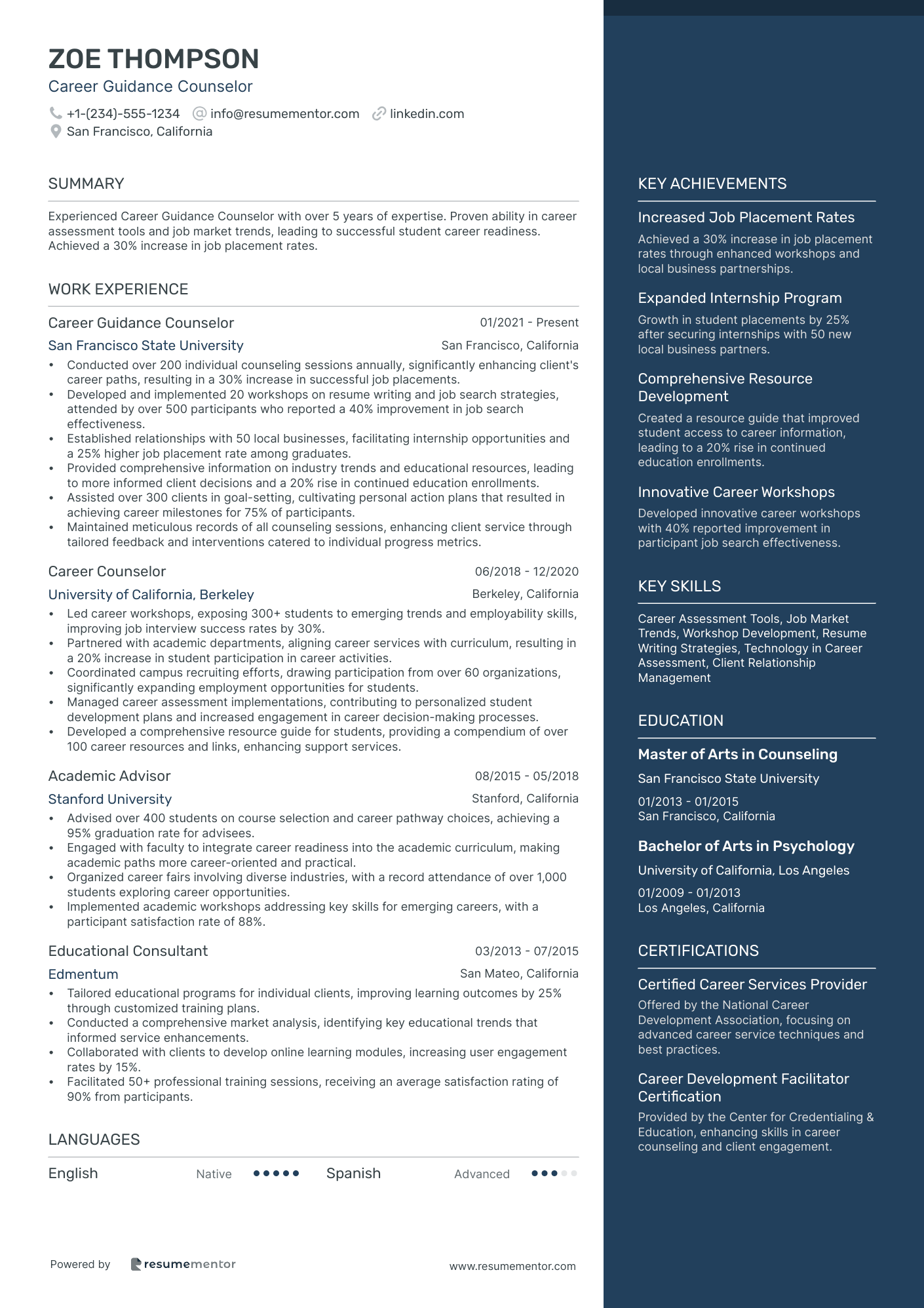 Career Guidance Counselor