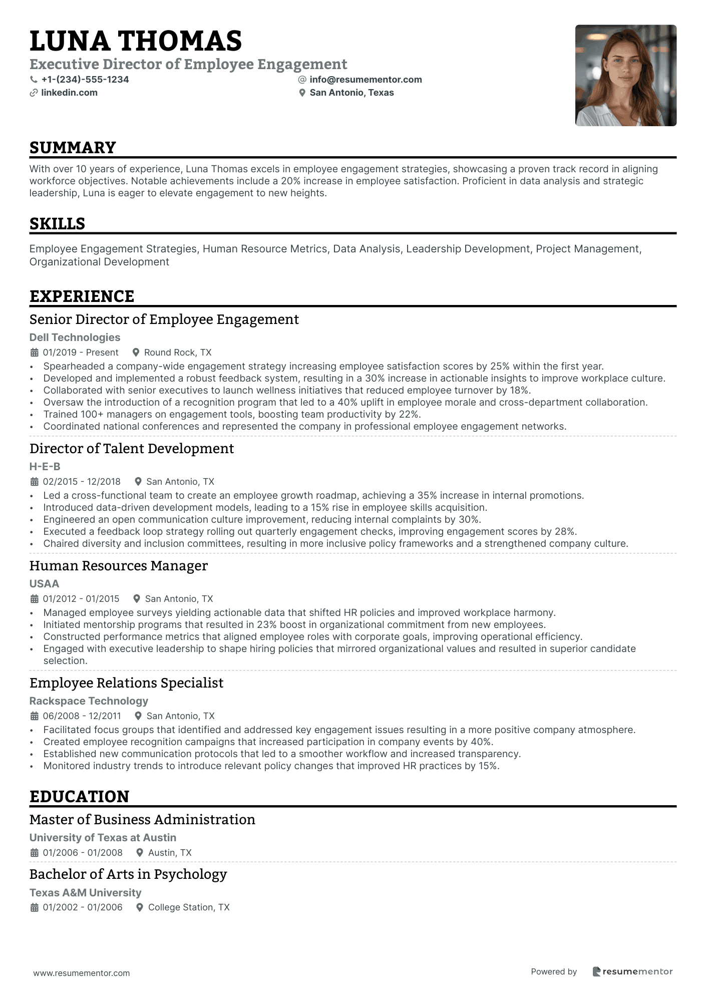 Executive Director of Employee Engagement