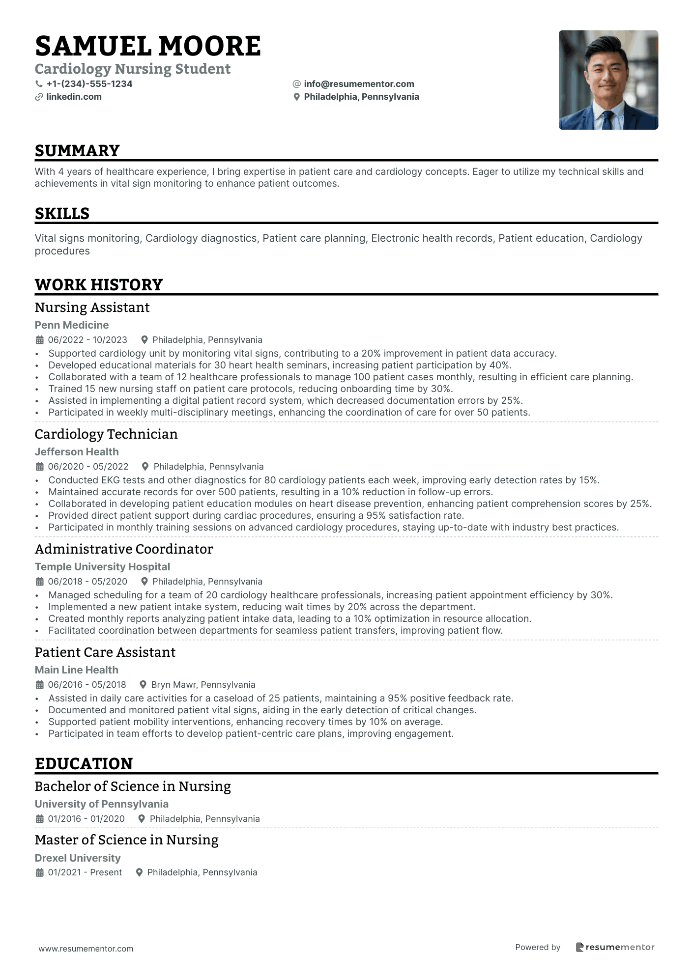 Cardiology Nursing Student