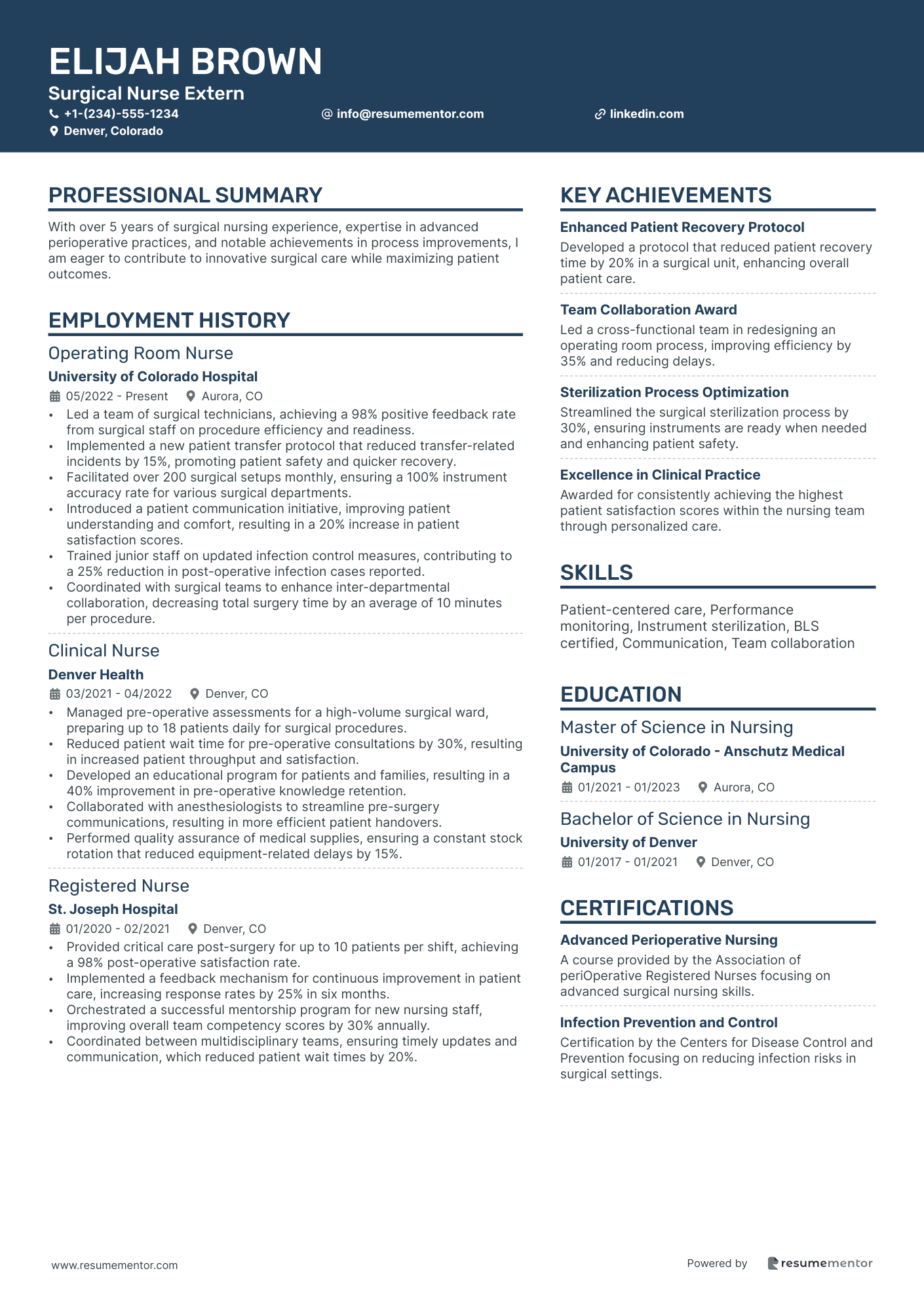 Surgical Nurse Extern