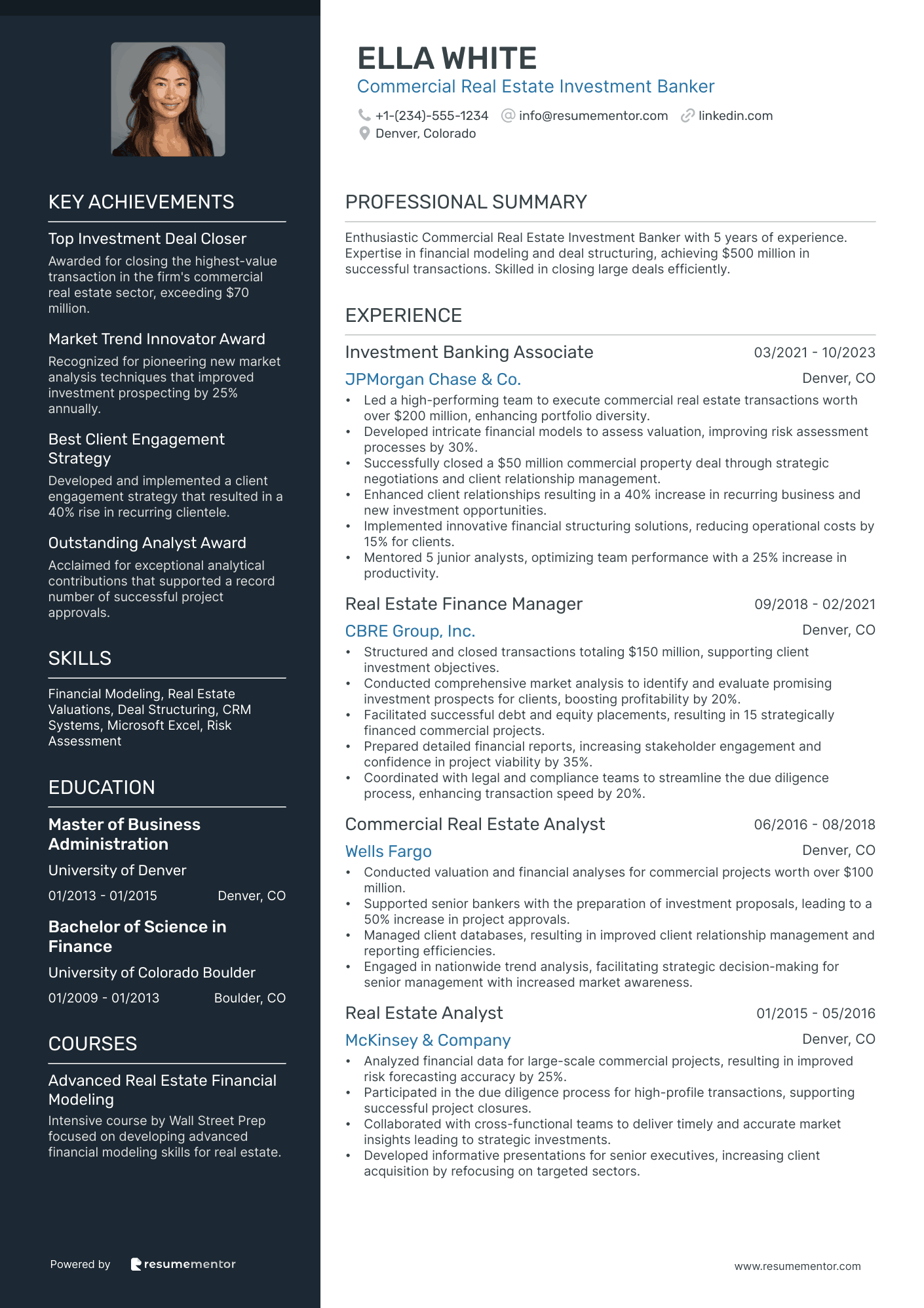 Commercial Real Estate Investment Banker