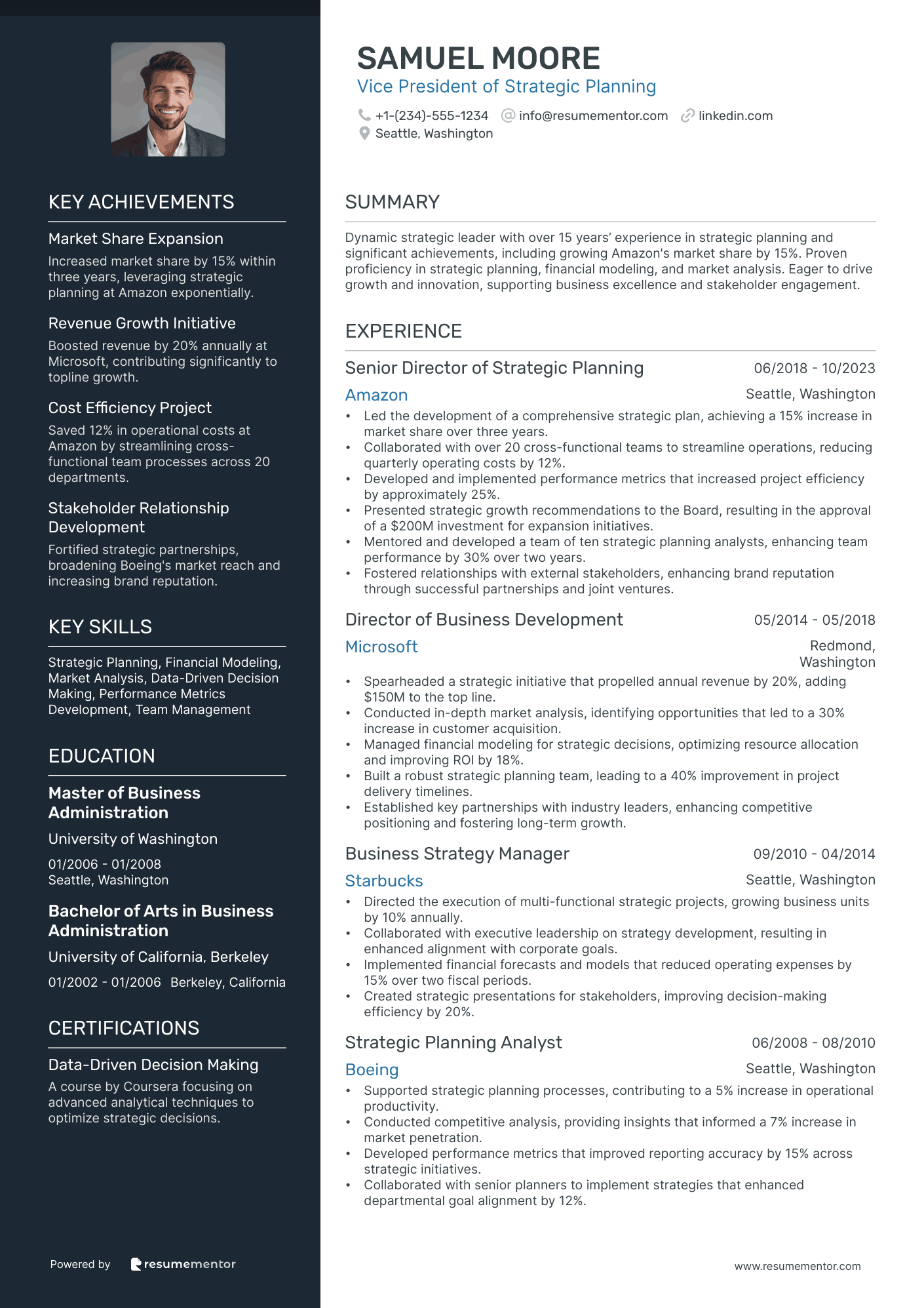Vice President of Strategic Planning
