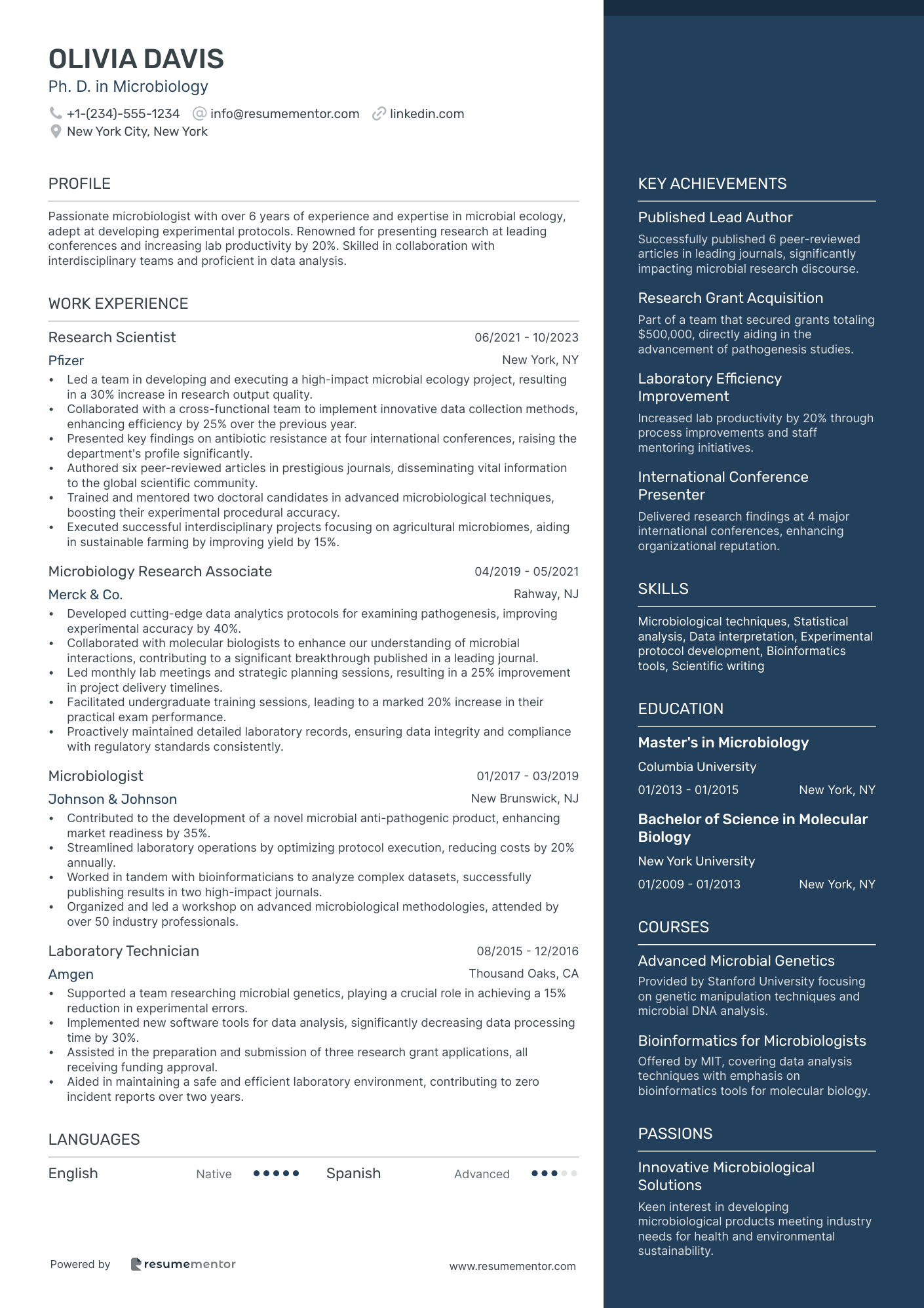 Ph. D. in Microbiology