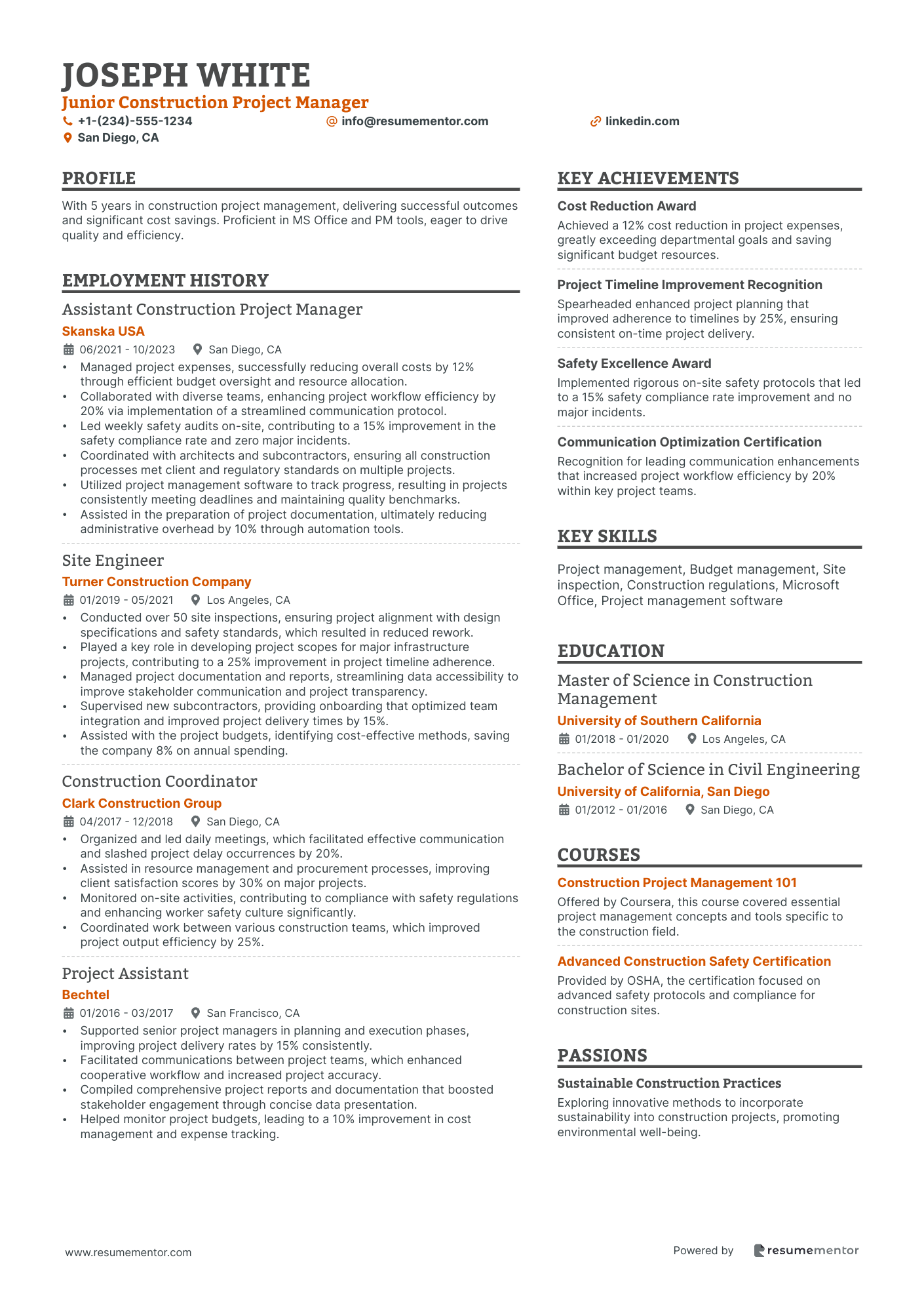Junior Construction Project Manager