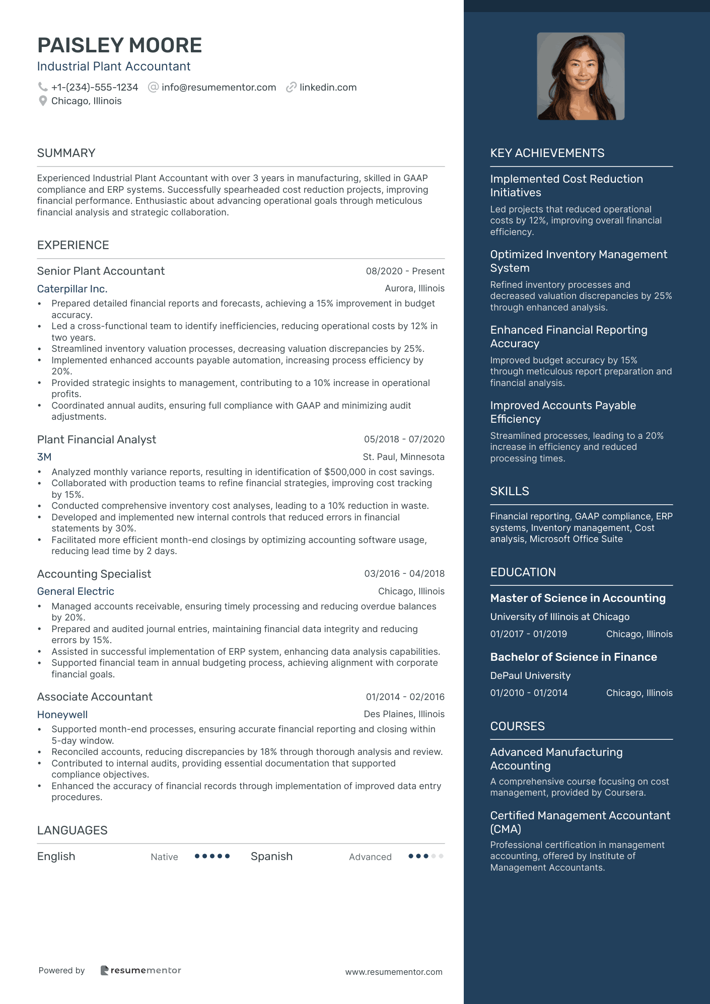 Industrial Plant Accountant