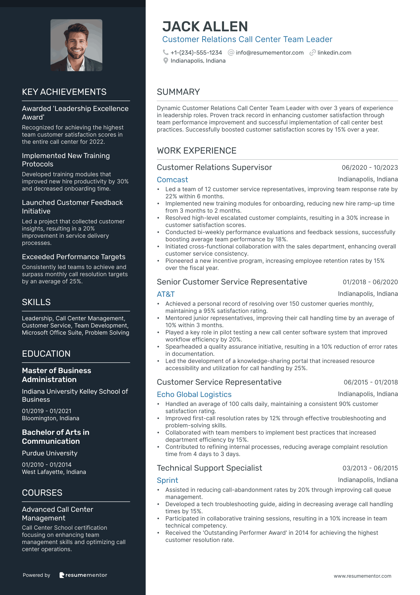 Customer Relations Call Center Team Leader