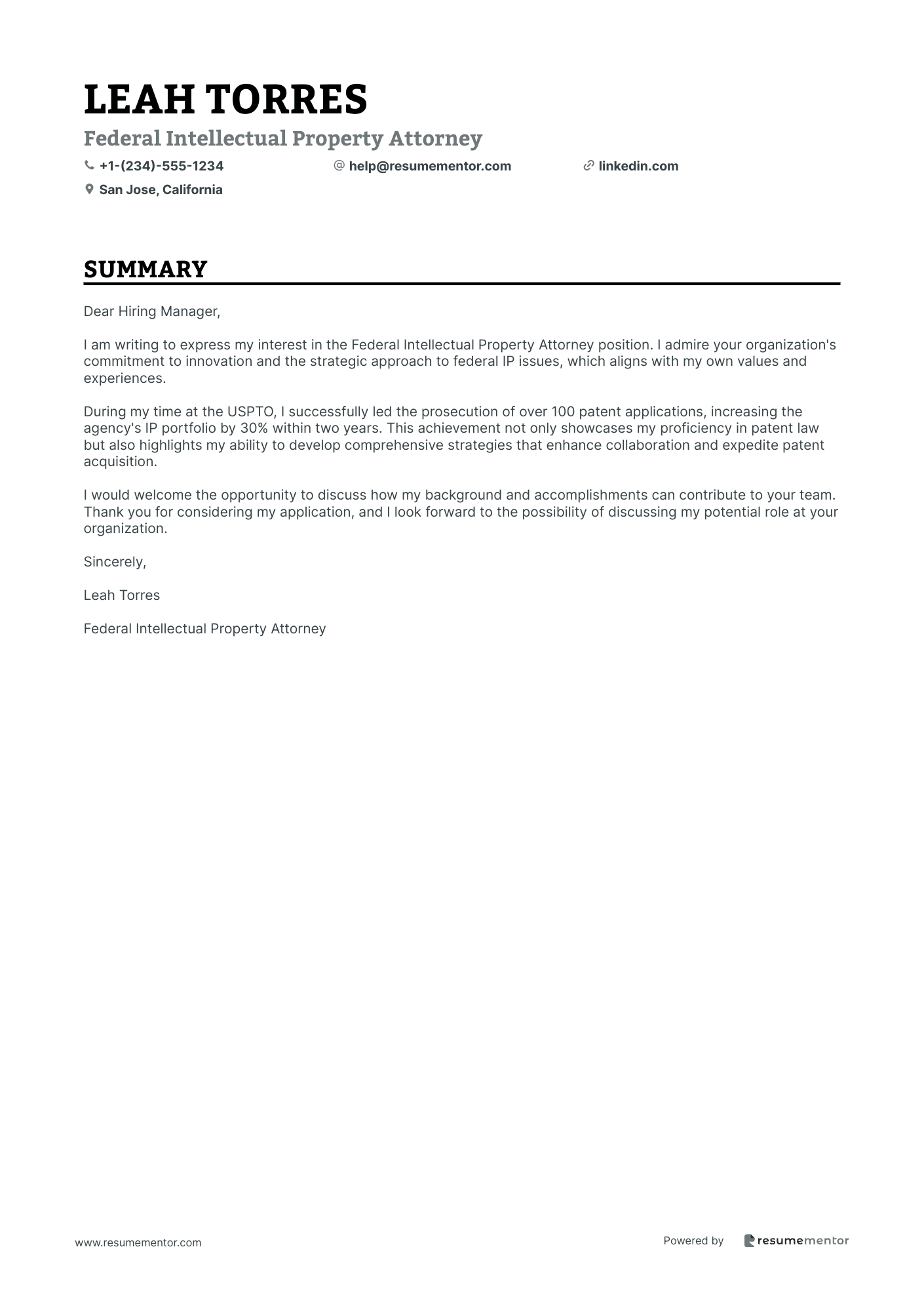 Federal Intellectual Property Attorney