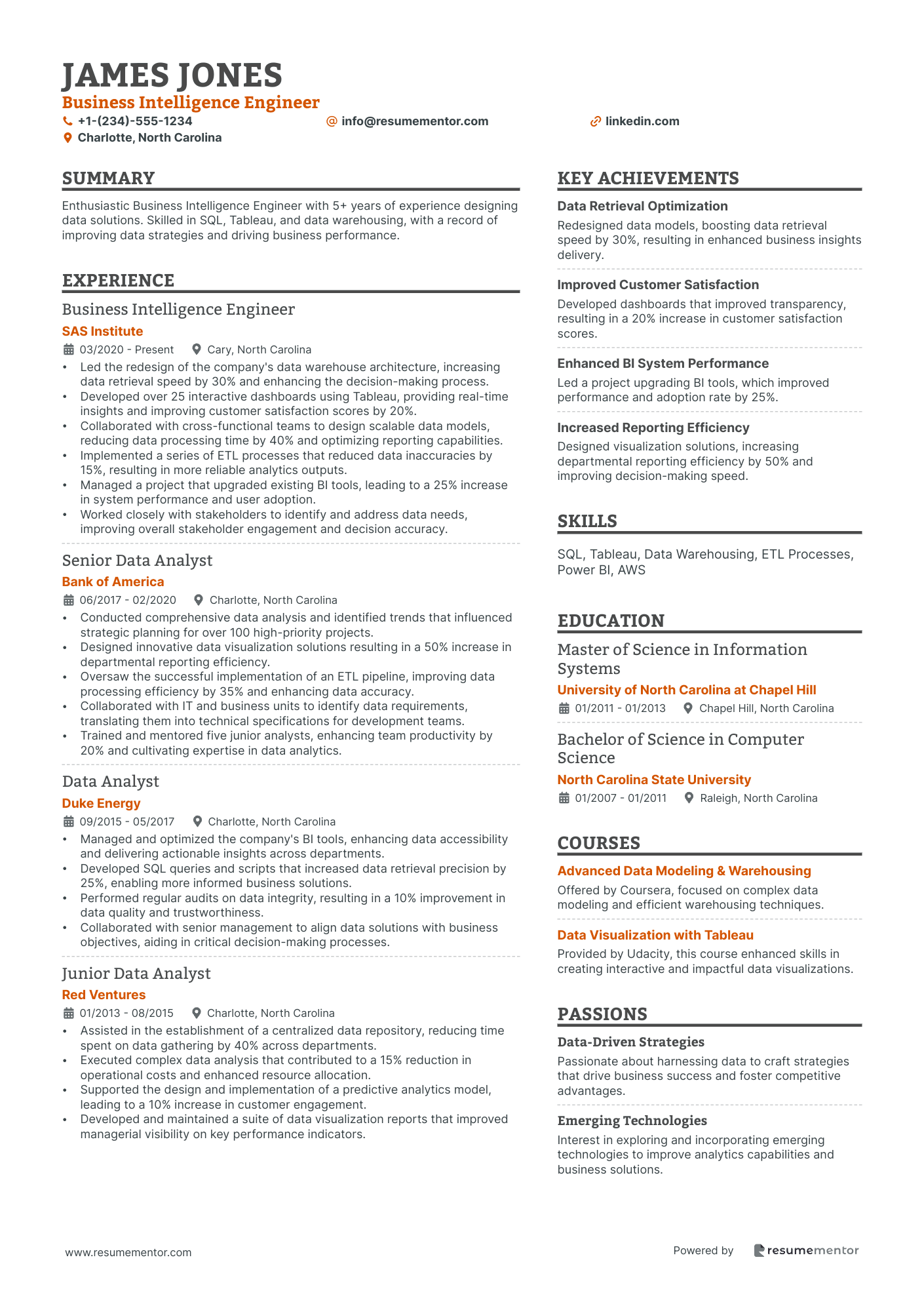 Business Intelligence Engineer
