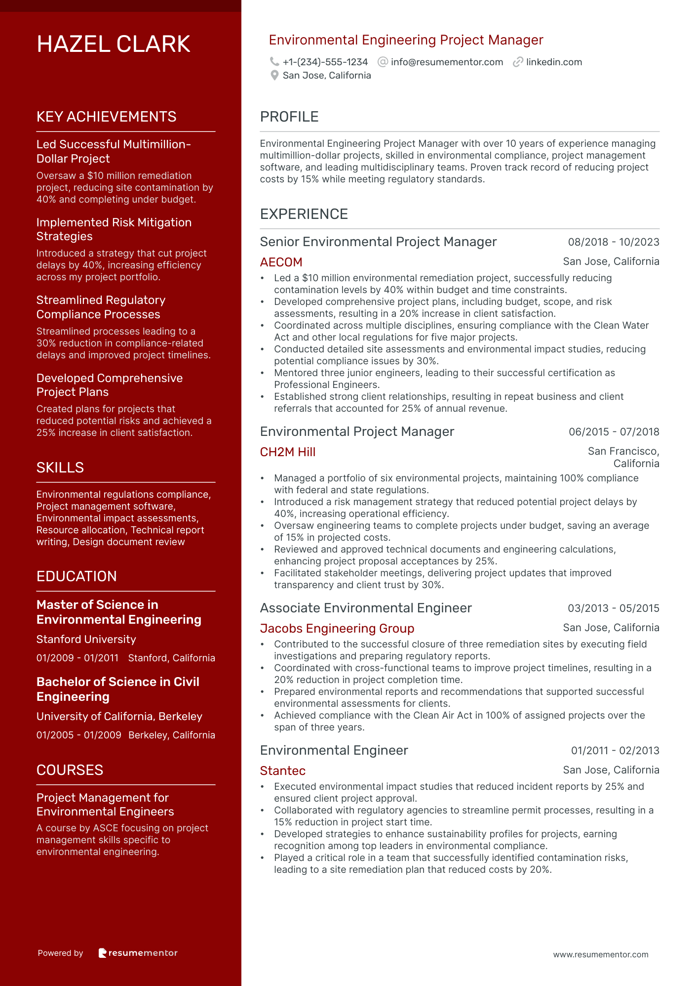 Environmental Engineering Project Manager