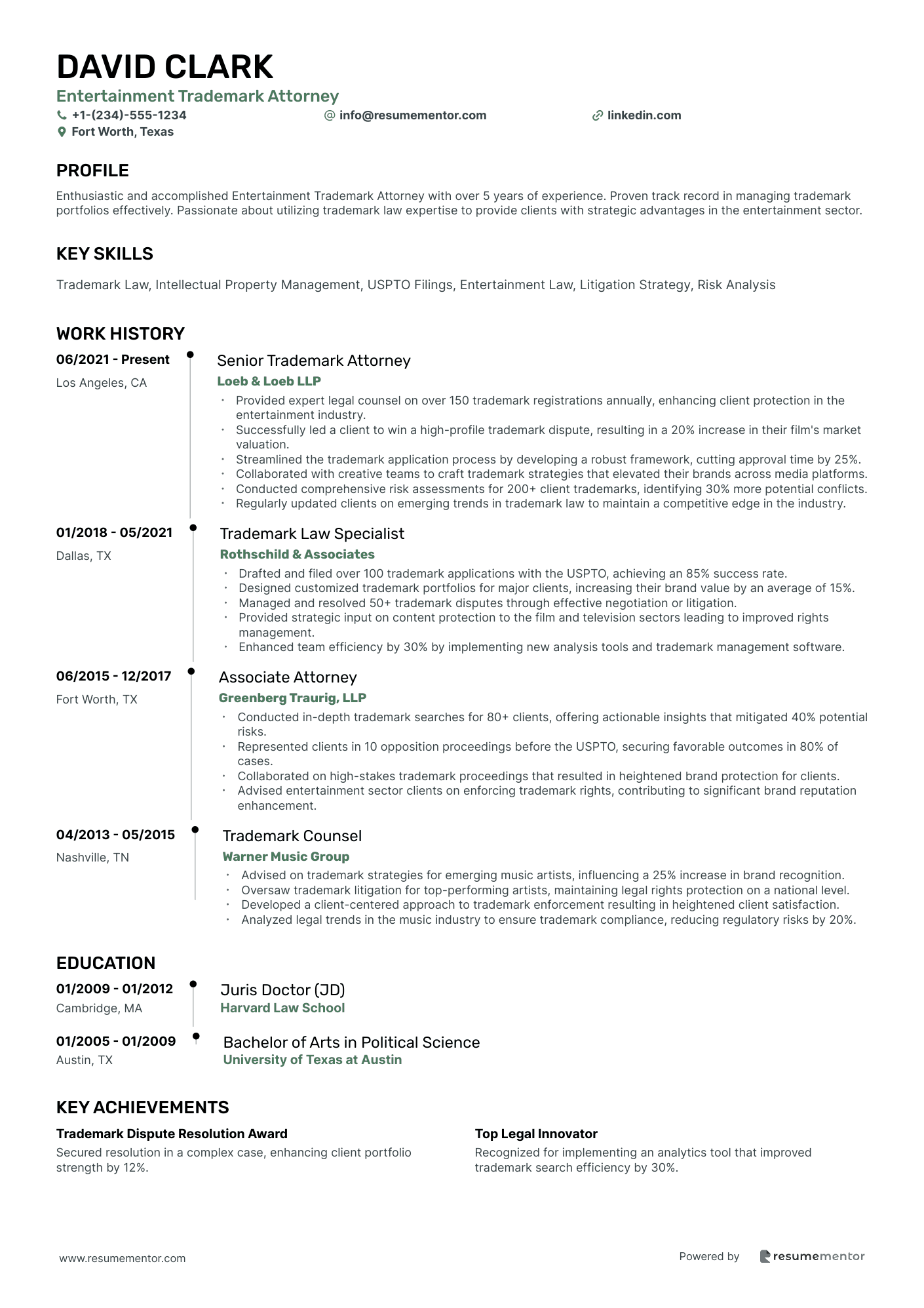Entertainment Trademark Attorney
