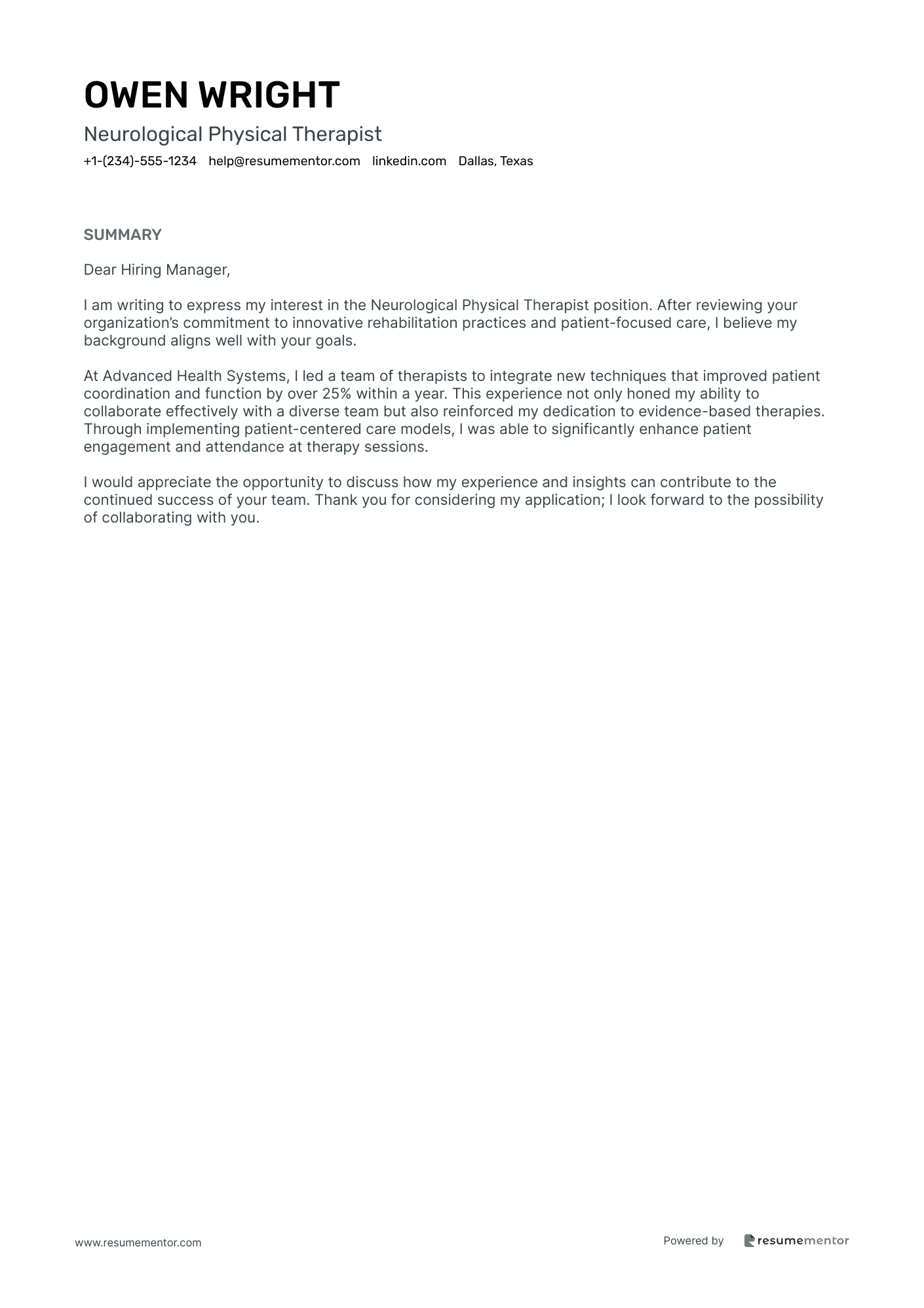 Neurological Physical Therapist
