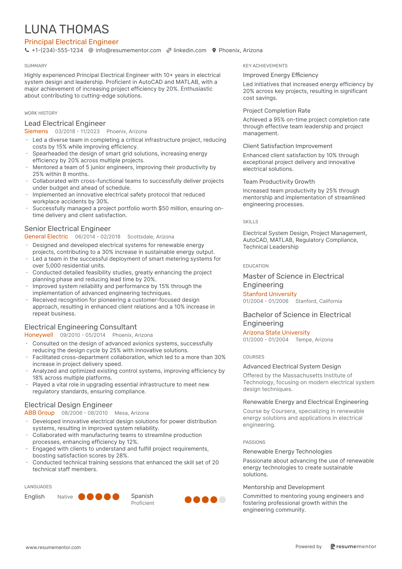 Principal Electrical Engineer