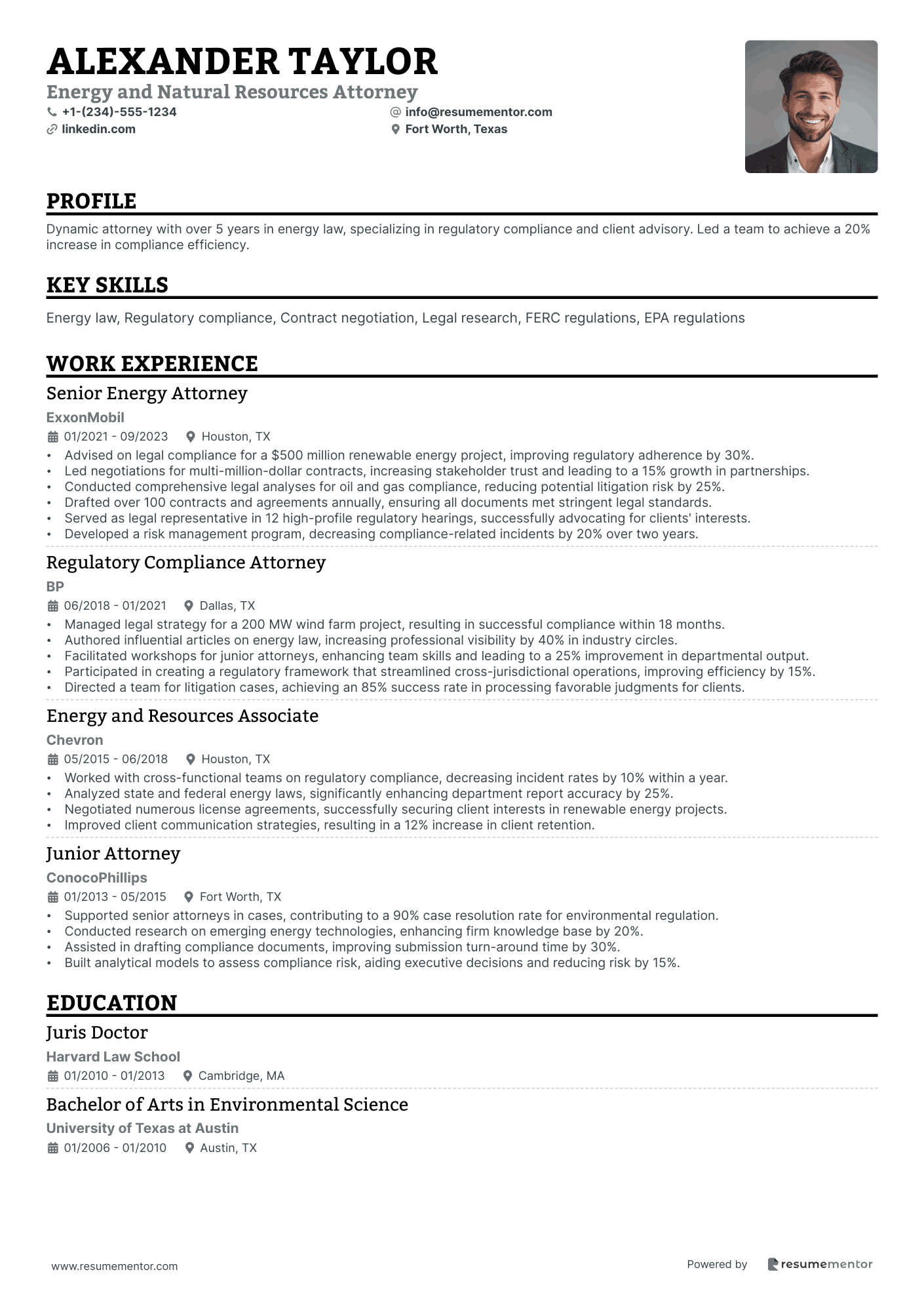 Energy and Natural Resources Attorney