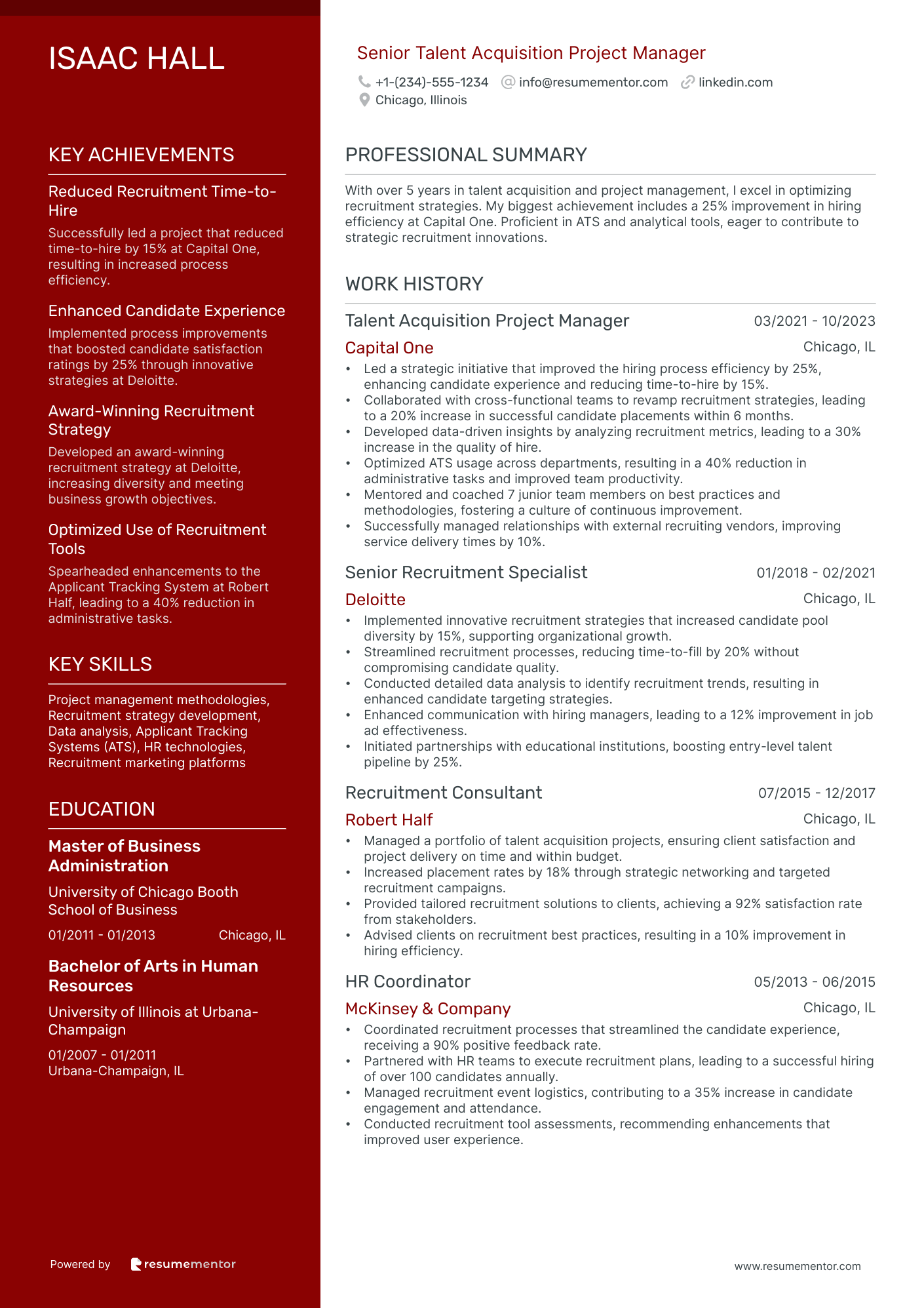 Senior Talent Acquisition Project Manager