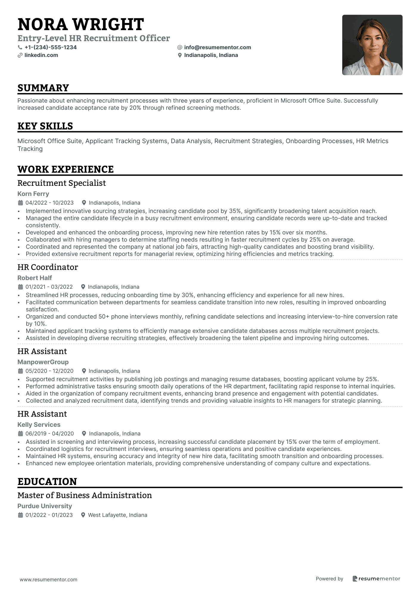 Entry Level HR Recruitment Officer