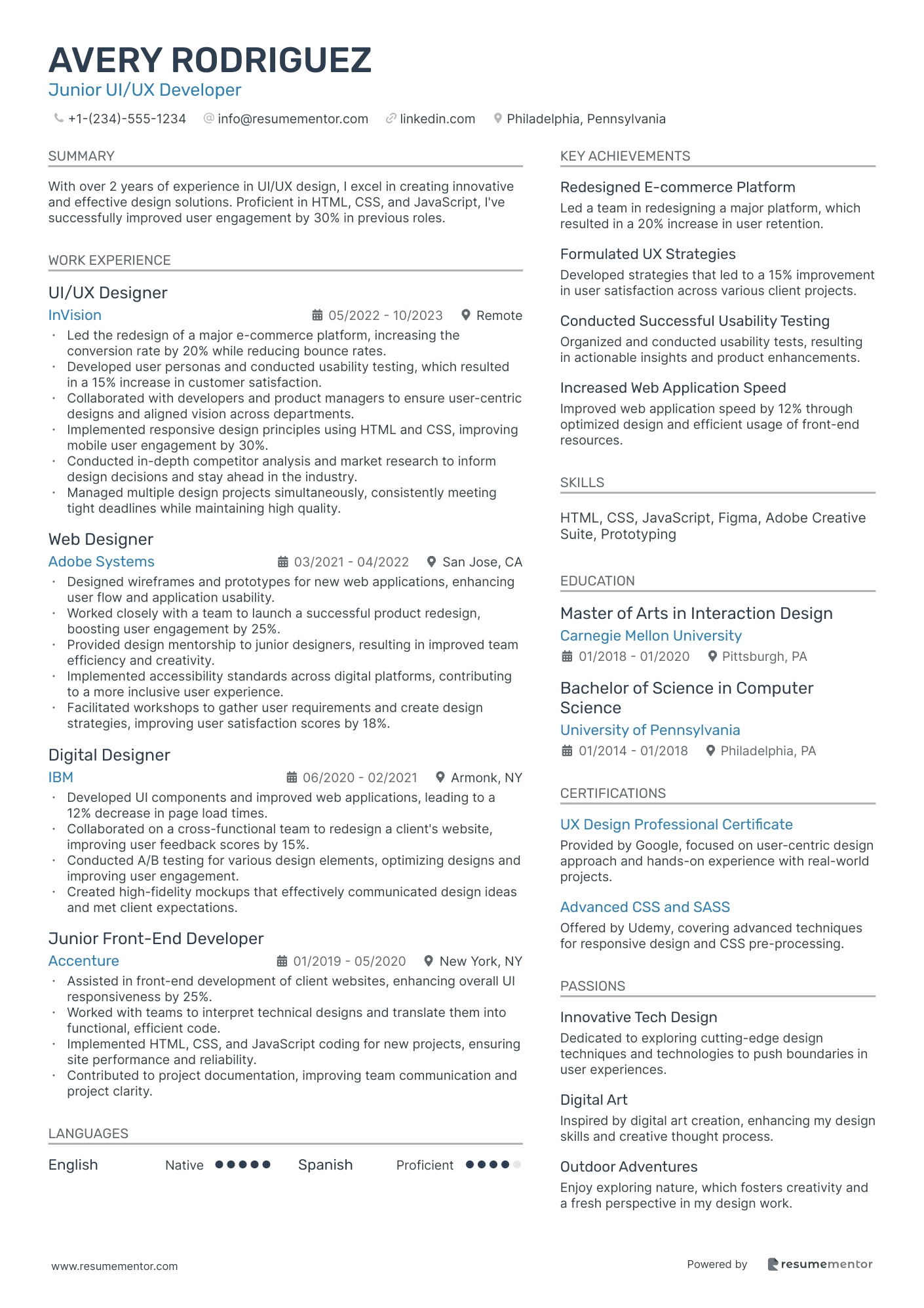 Junior UI/UX Developer