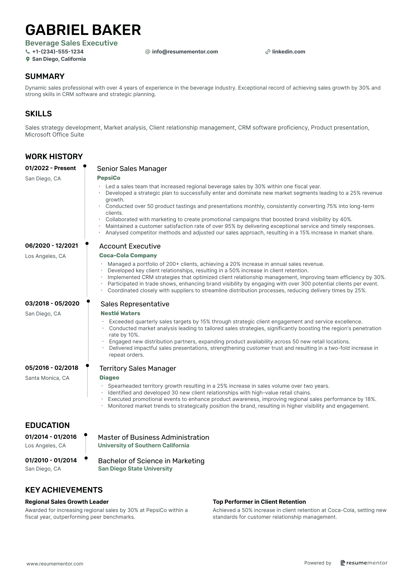Beverage Sales Executive