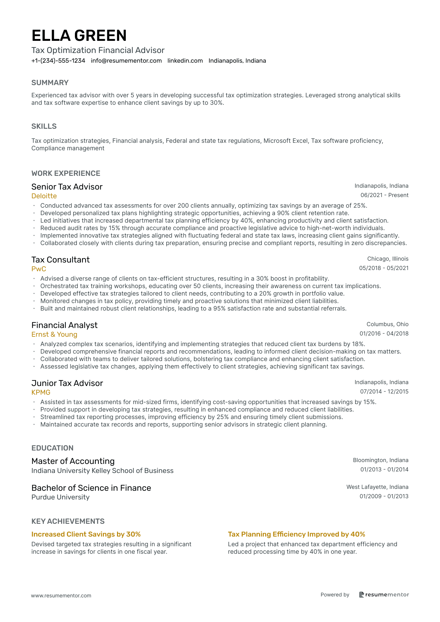 Tax Optimization Financial Advisor