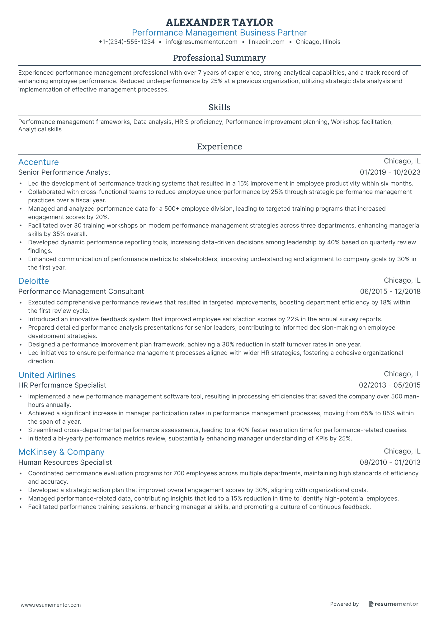 Performance Management Business Partner