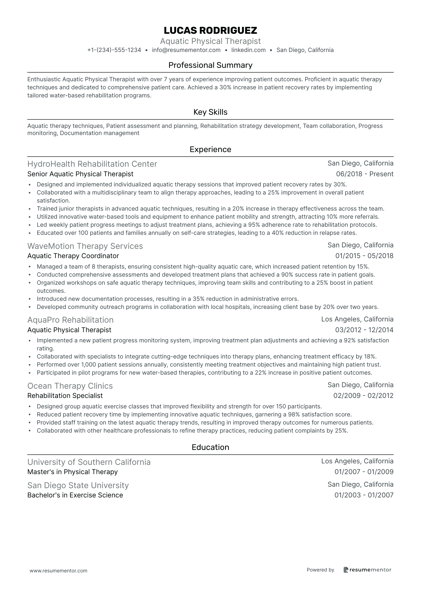 Aquatic Physical Therapist