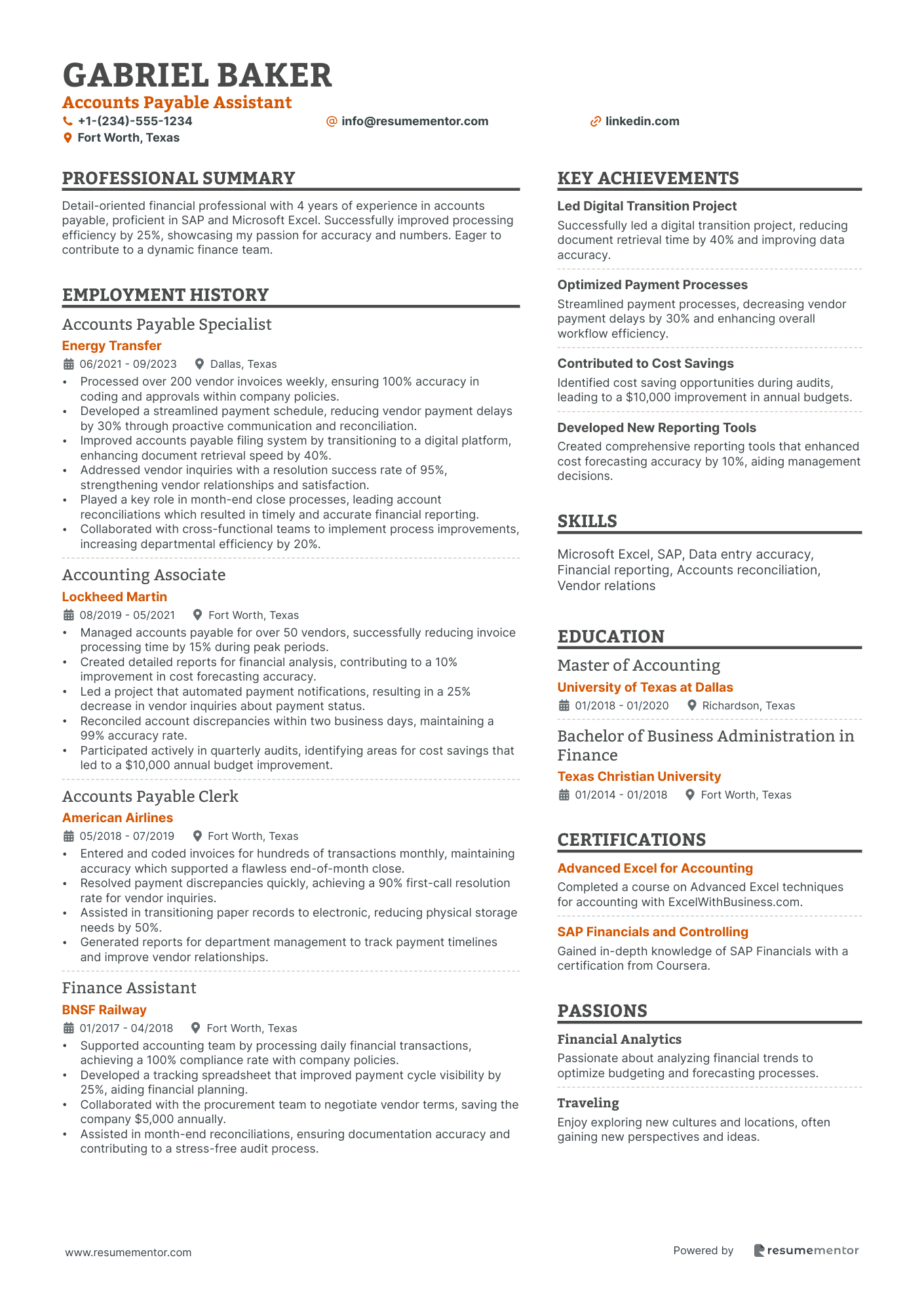 Accounts Payable Assistant