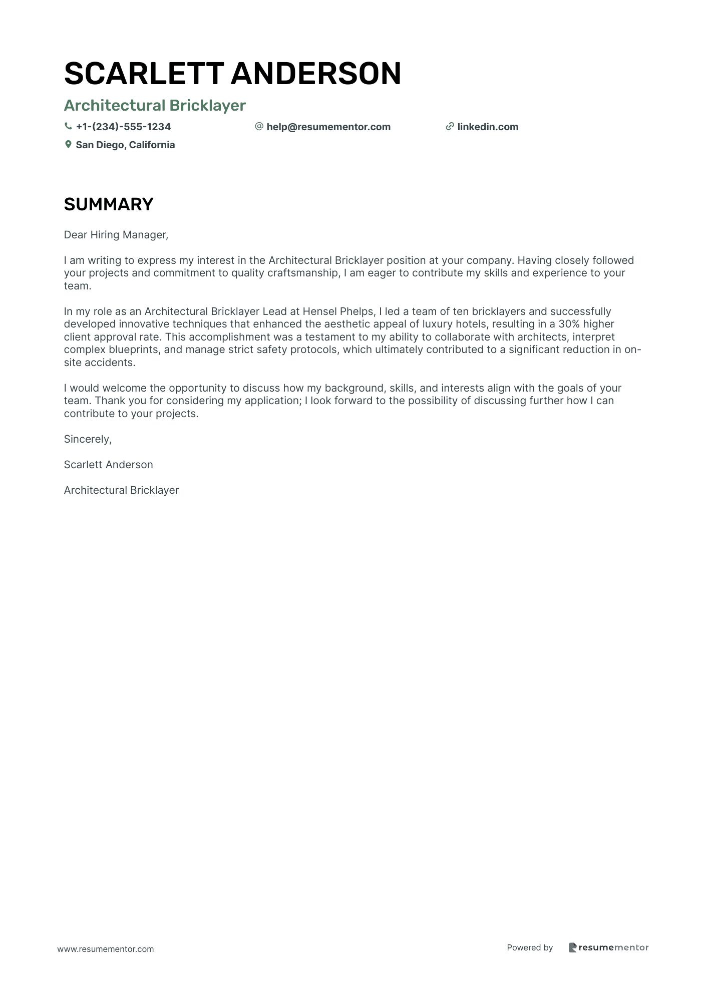 Architectural Bricklayer