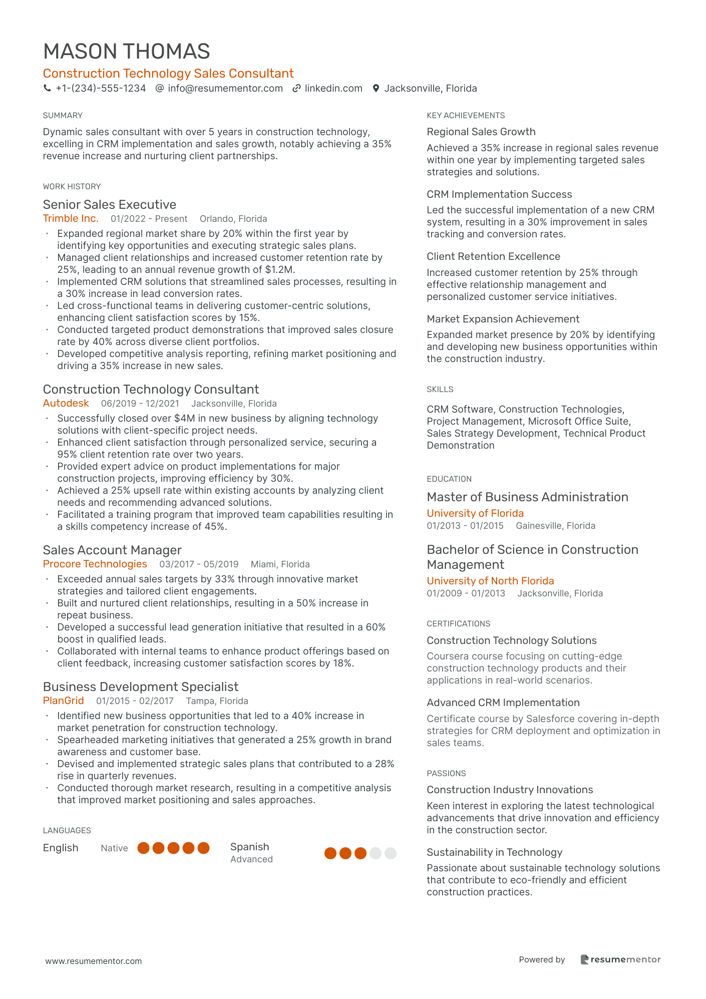 Construction Technology Sales Consultant