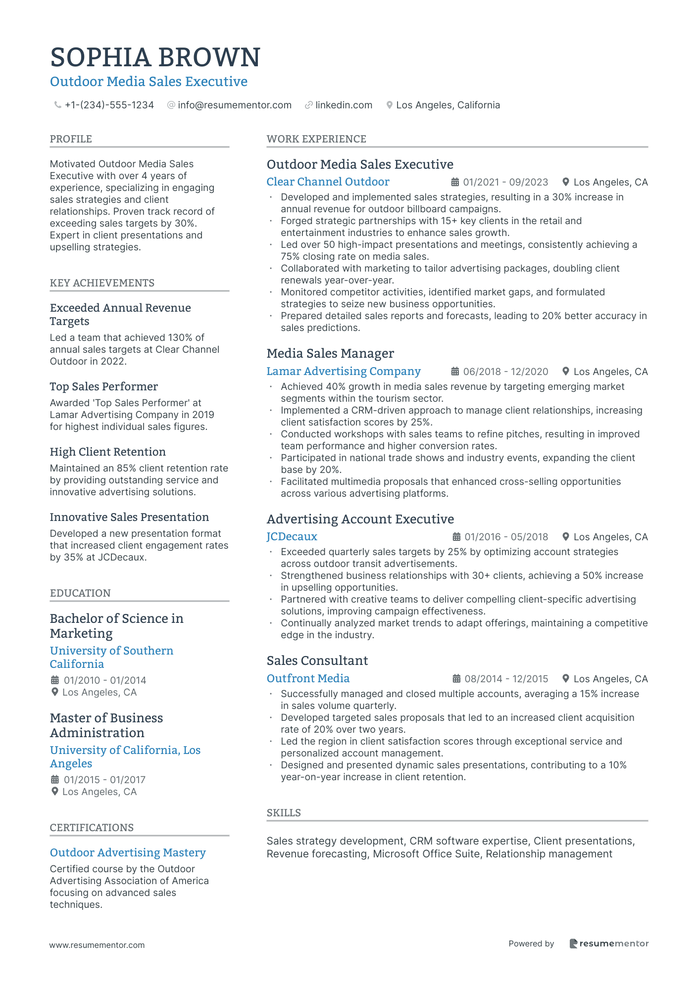 Outdoor Media Sales Executive