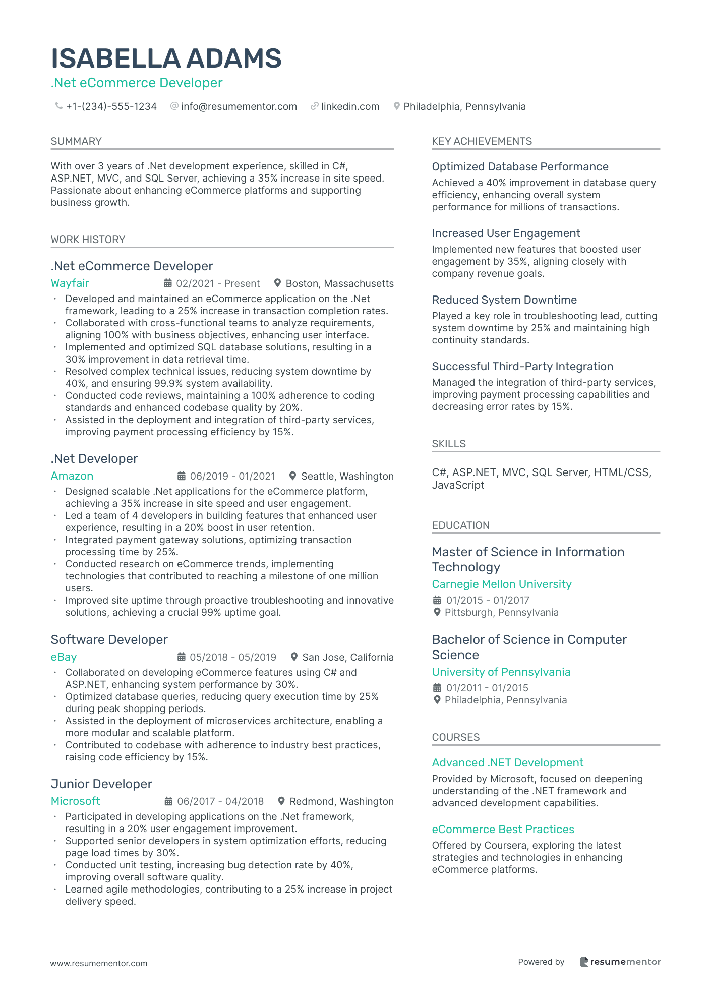 .Net eCommerce Developer