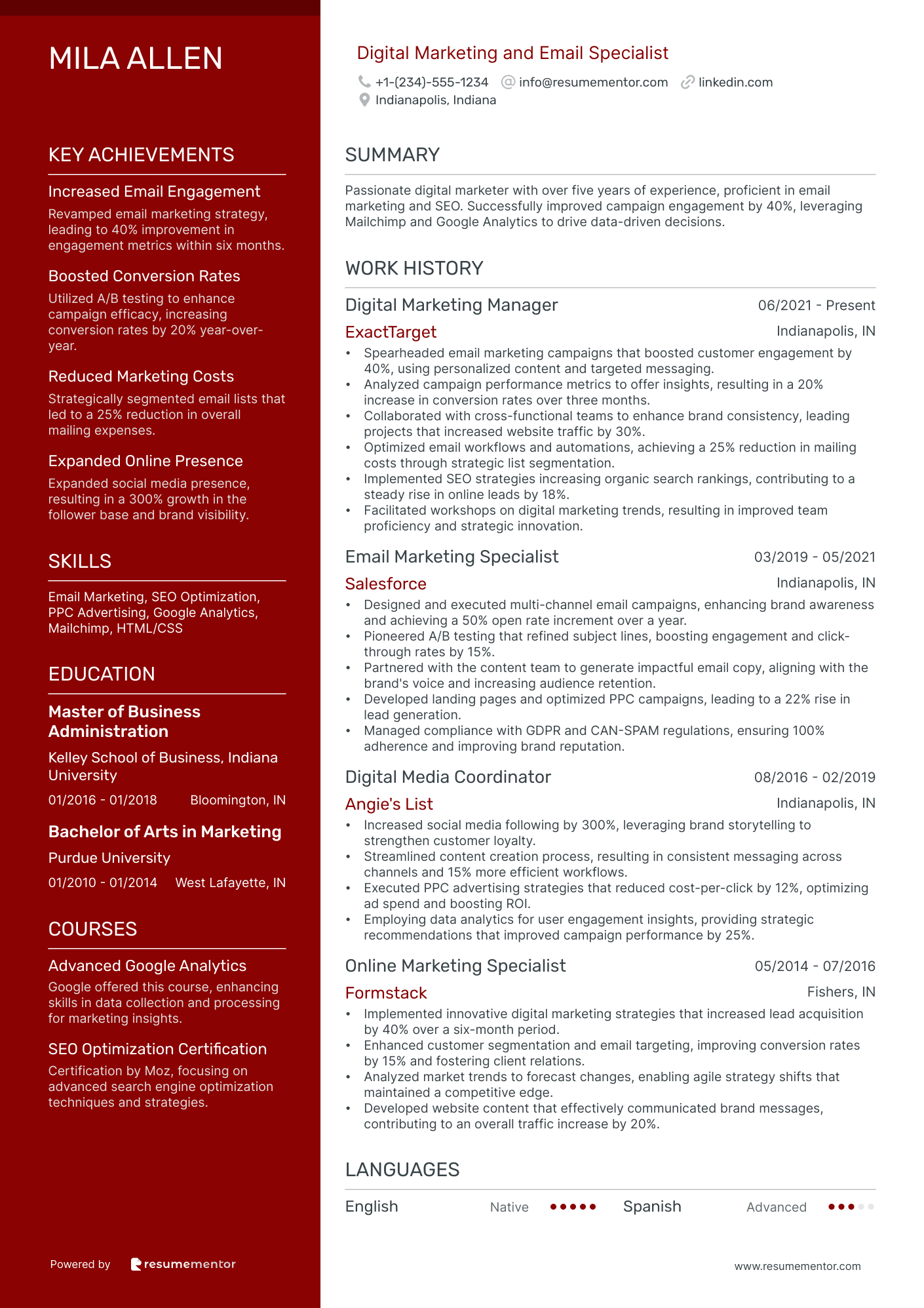 Digital Marketing and Email Specialist