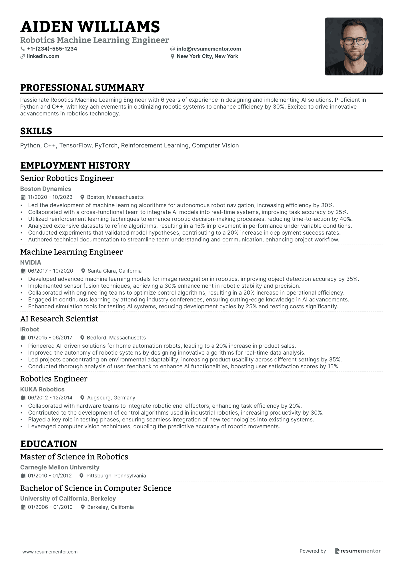 Robotics Machine Learning Engineer