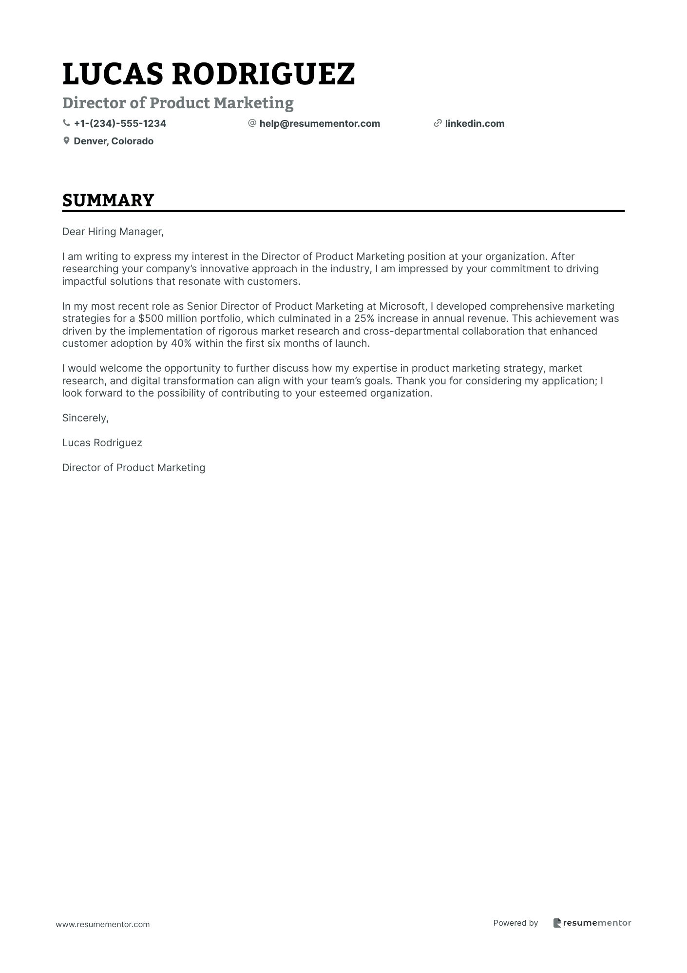 Director of Product Marketing