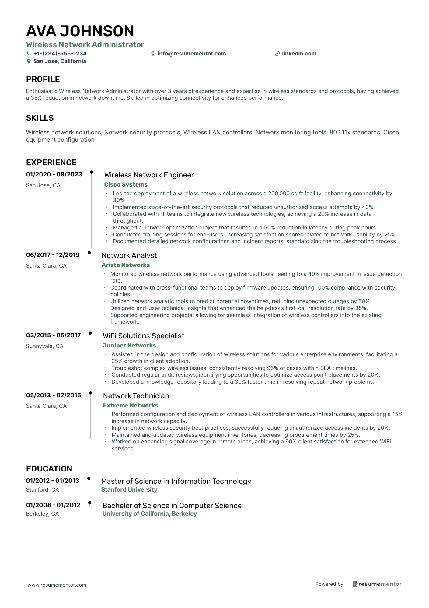 Wireless Network Administrator