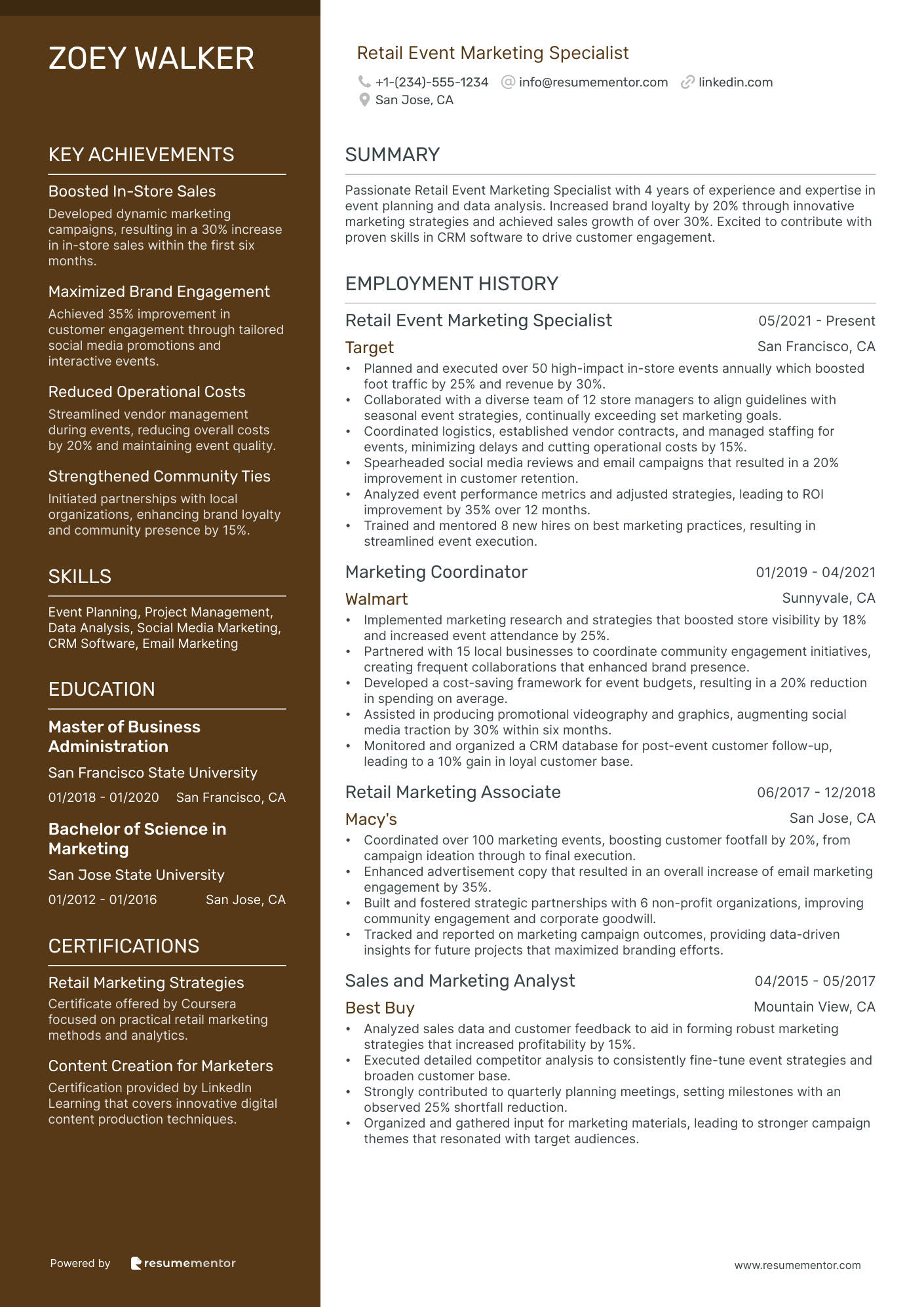 Retail Event Marketing Specialist