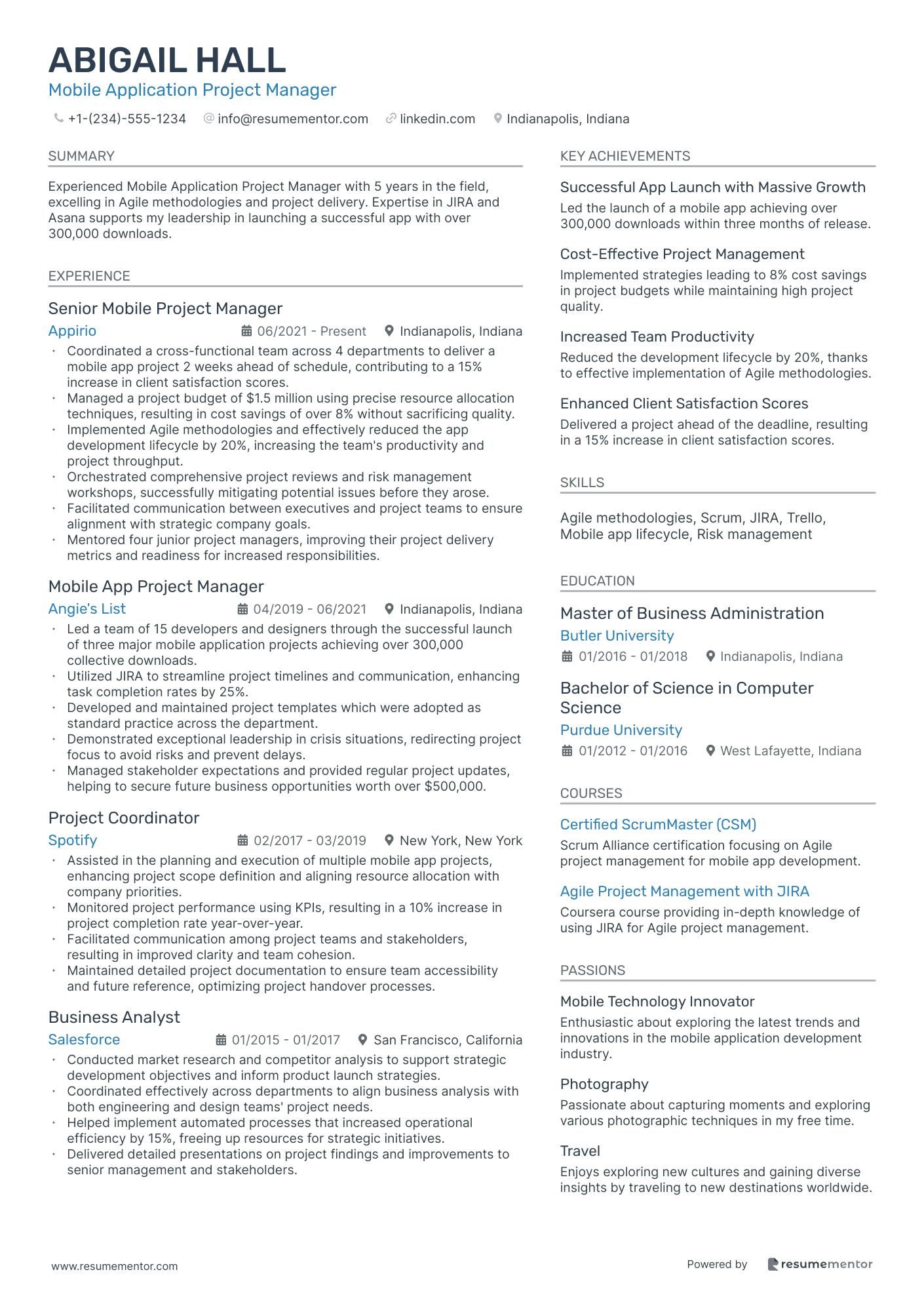 Mobile Application Project Manager