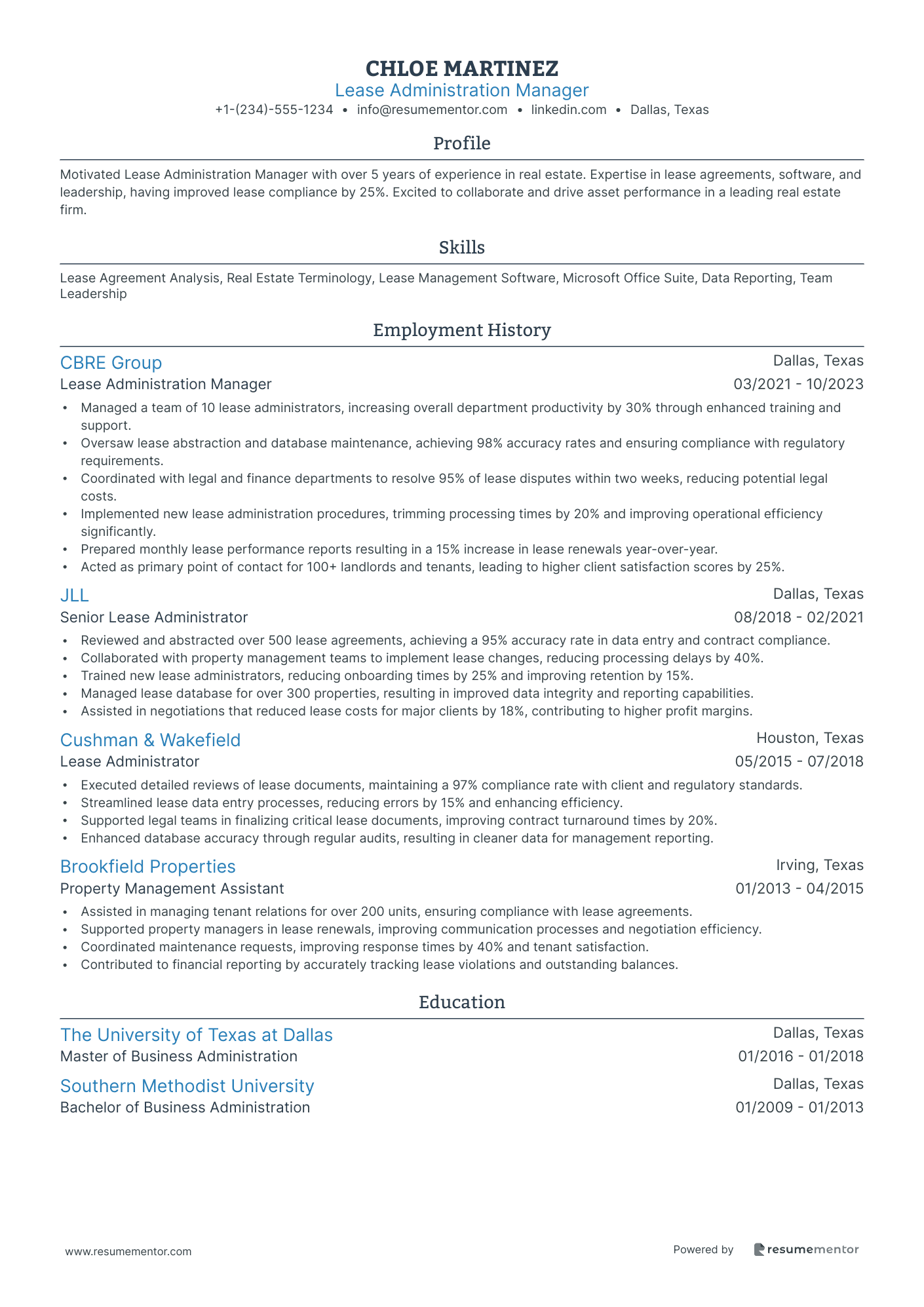 Lease Administration Manager