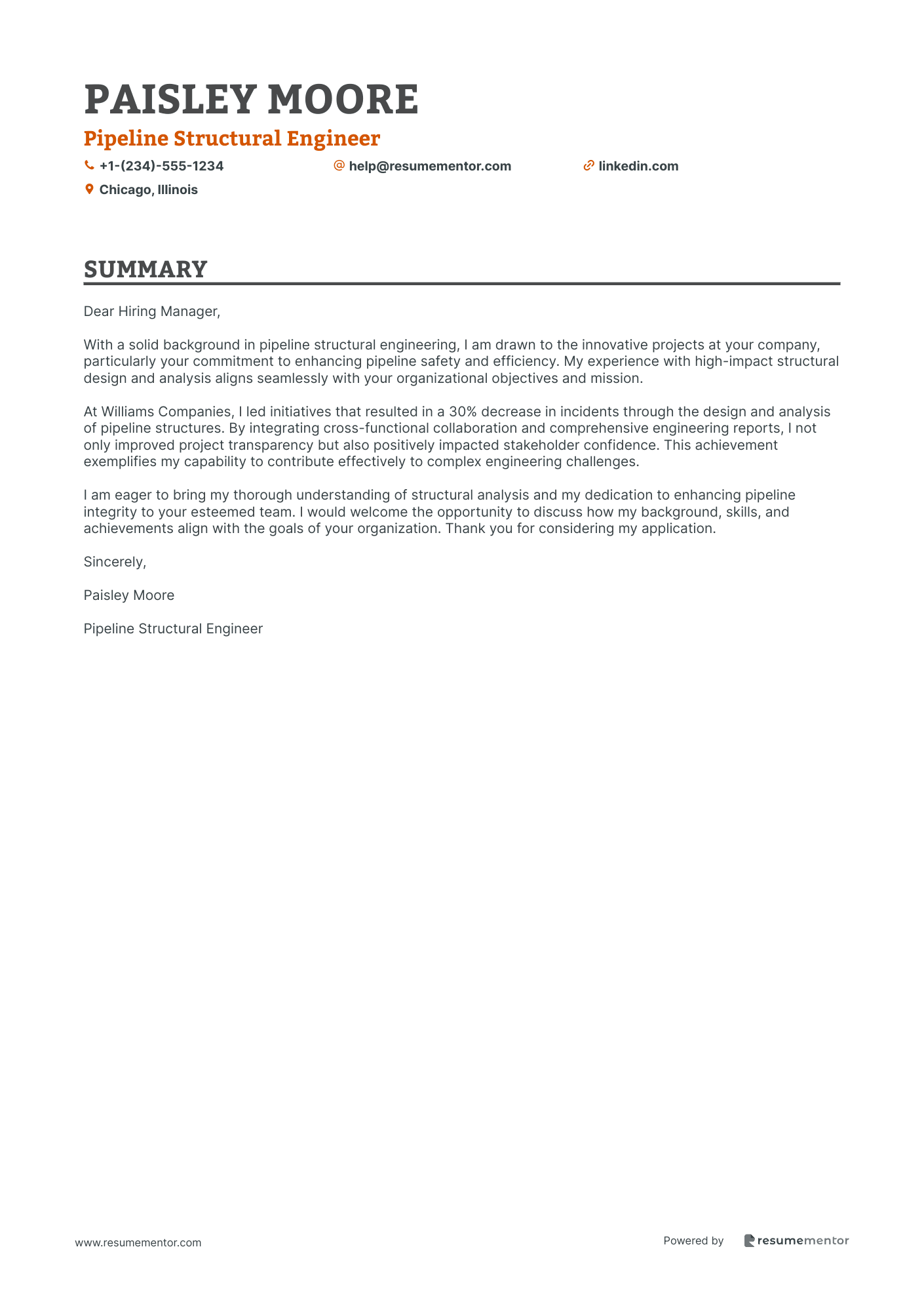 Pipeline Structural Engineer