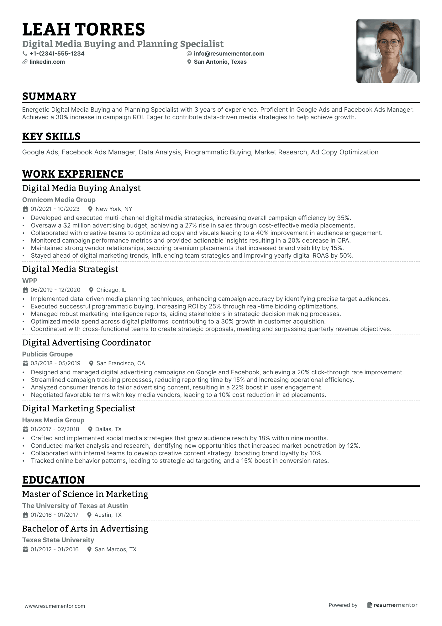 Digital Media Buying and Planning Specialist