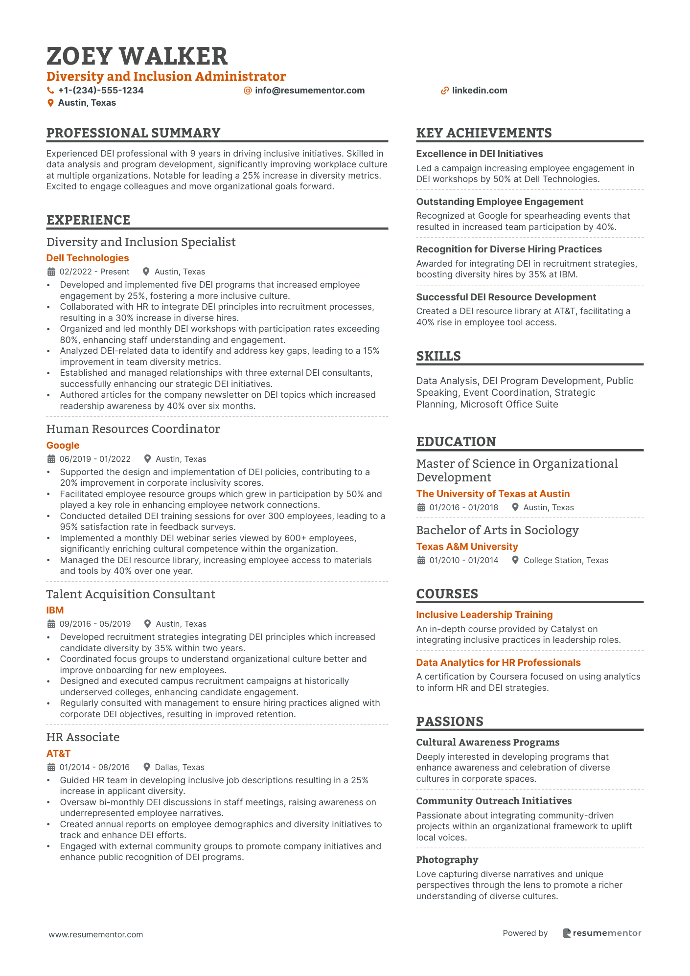 Diversity and Inclusion Administrator