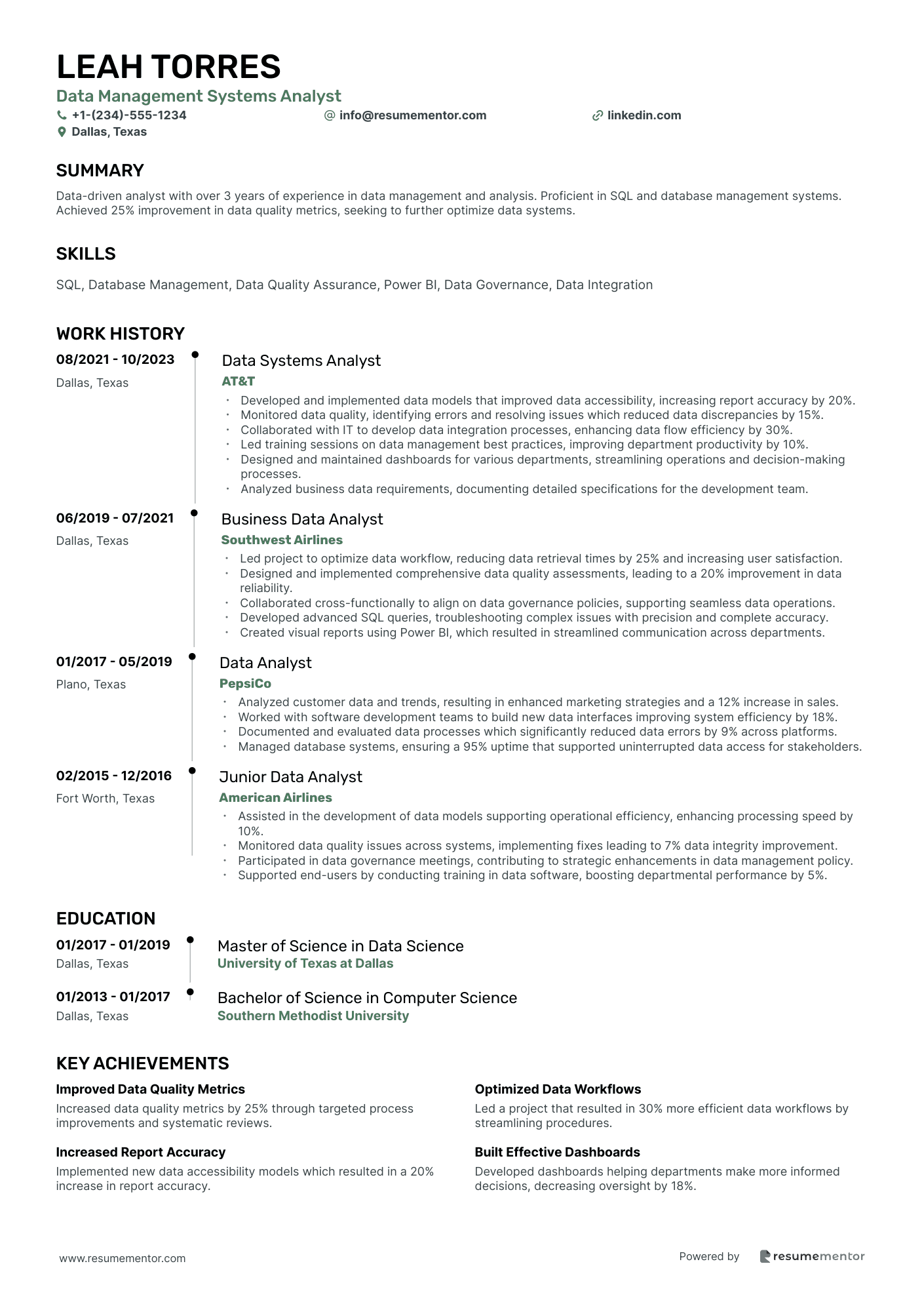 Data Management Systems Analyst